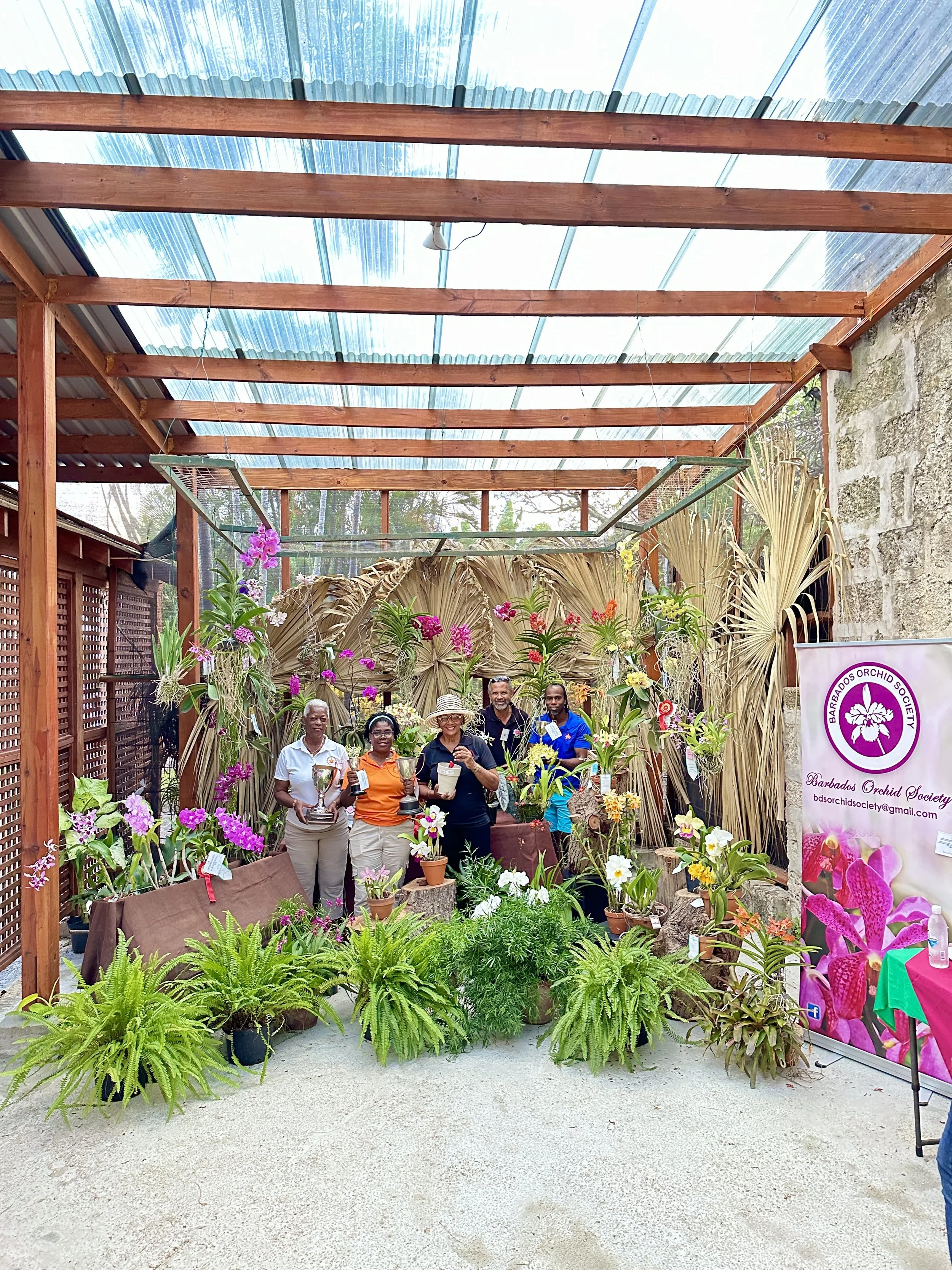 BOS display at the Barbados Horticultural Society's Annnnual Show - 2025
