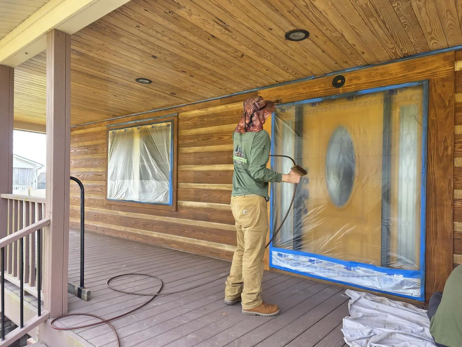 Applying color after borate & Sashco Colorfast.