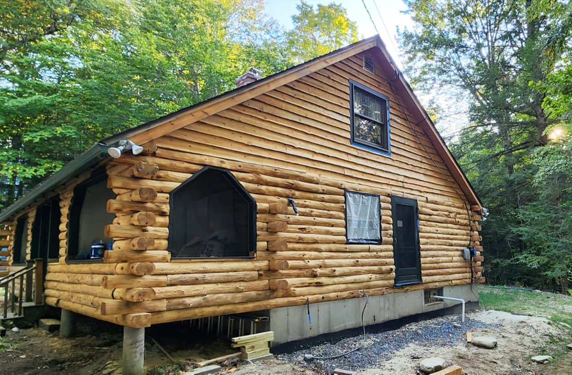 Here's a look at the other gable end. We also enlarged the height of the porch windows for a bit more light.
