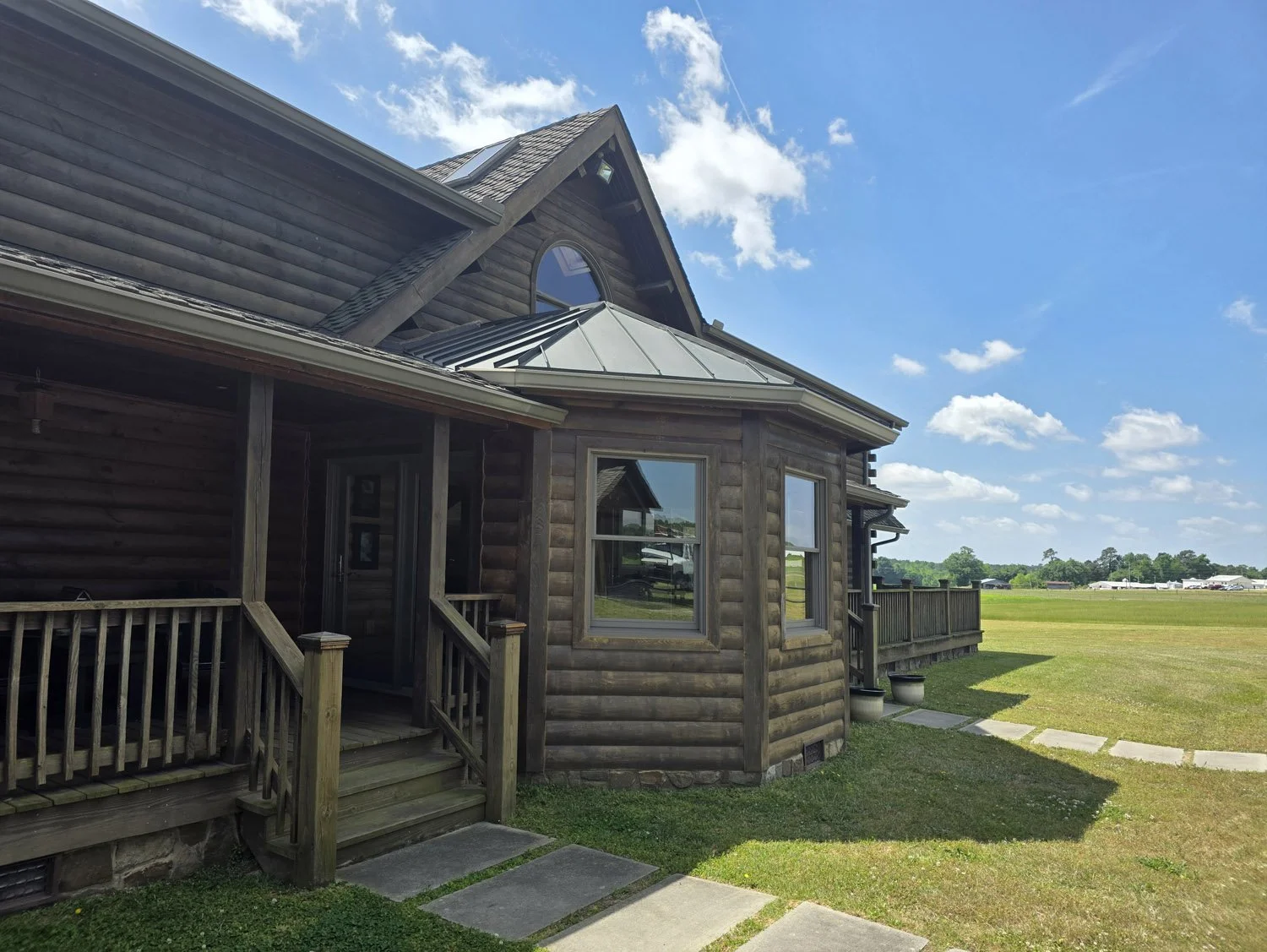Tired and grey just about says it when it comes to 'before' photos of this home in Newton Grove...