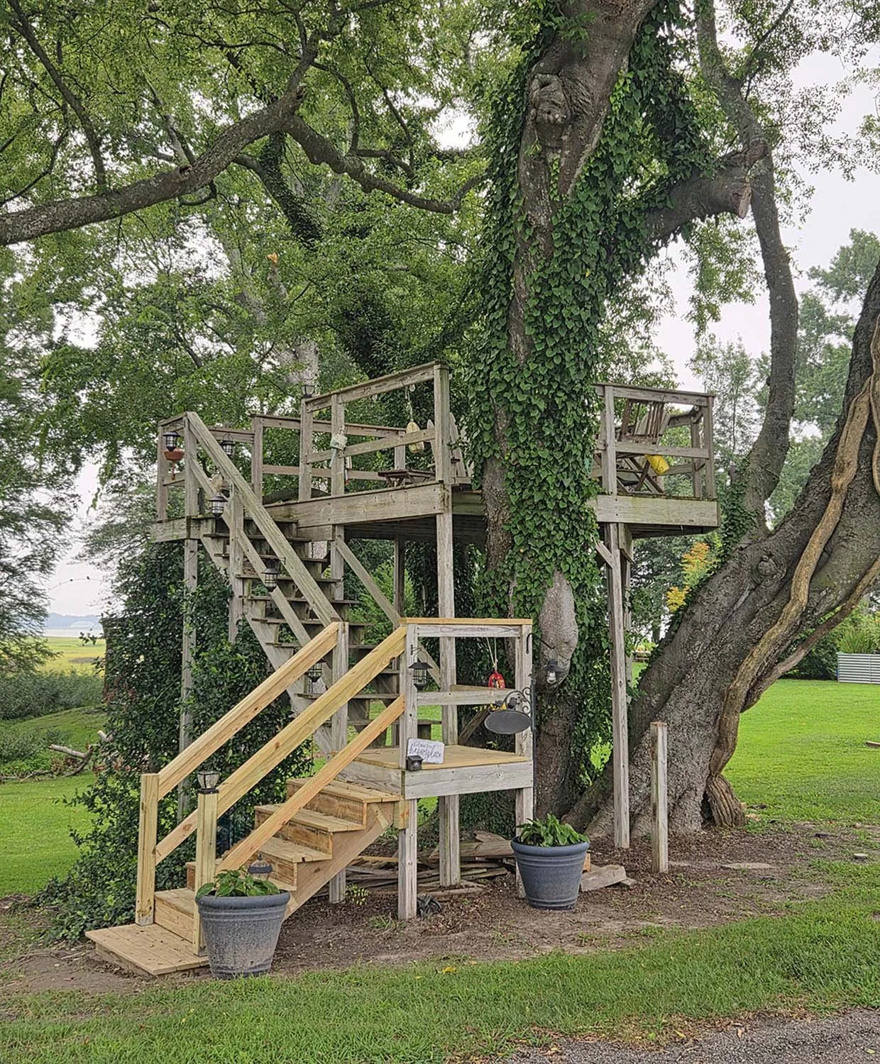 And rebuilt the stairs.