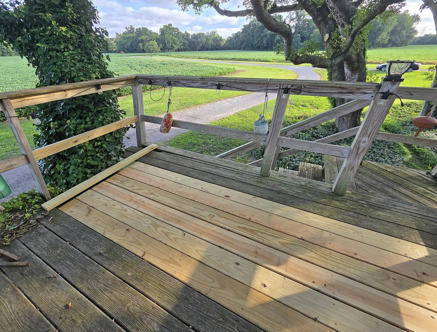 So we fixed the deck...
