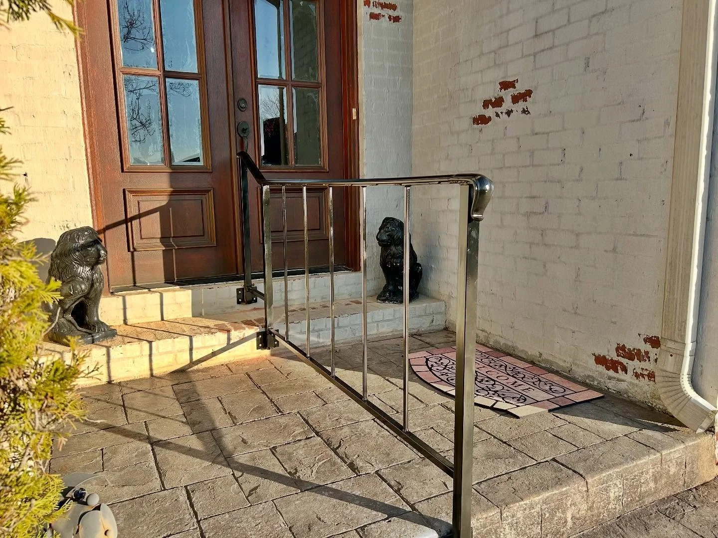 We constructed a handrail that was specifically requested to be removable.