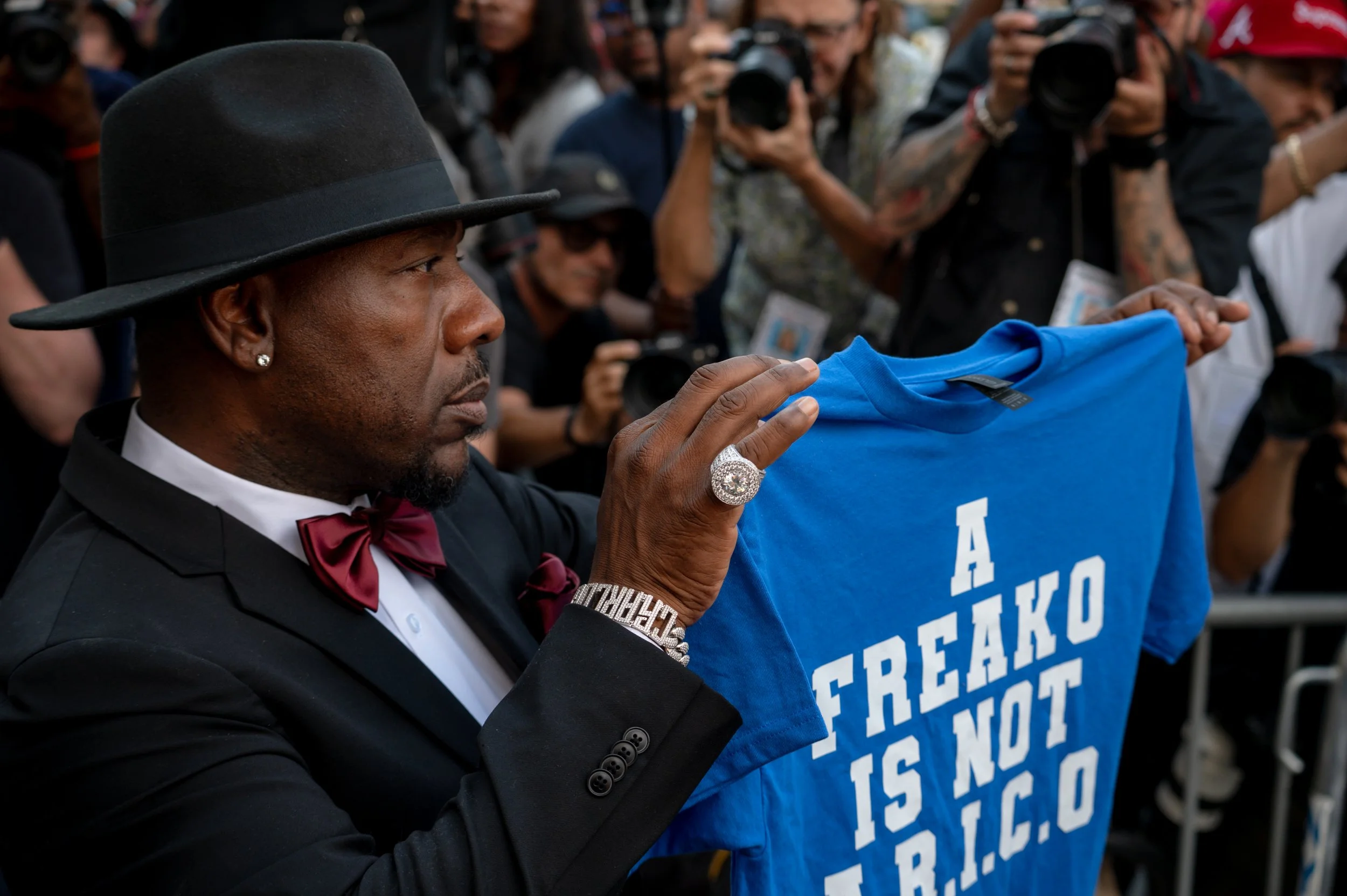 NEW YORK, NY - JULY 2: Outside Manhattan federal court on the final day of Sean 'Diddy' Combs’ trial on July 2, 2025 in New York City.