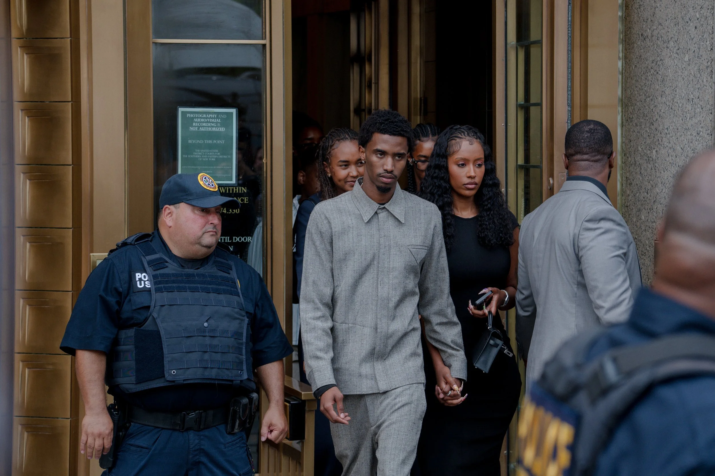 Family members of Sean “Diddy” Combs leave court after the final verdict (July 2, 2025)