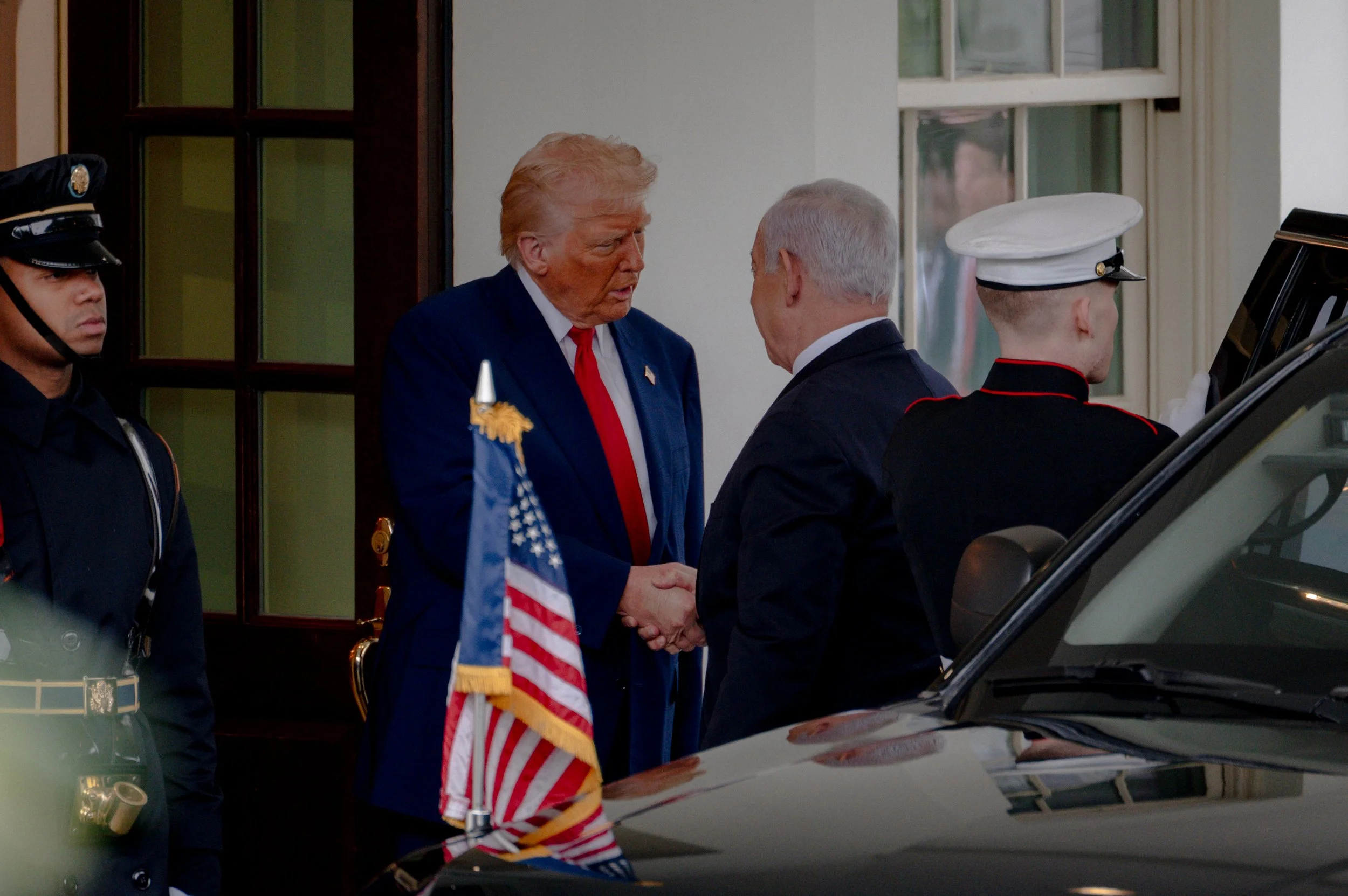 President Trump welcomes Prime Minister Benjamin Netanyahu to the White House for the second time this year (April 7, 2025)