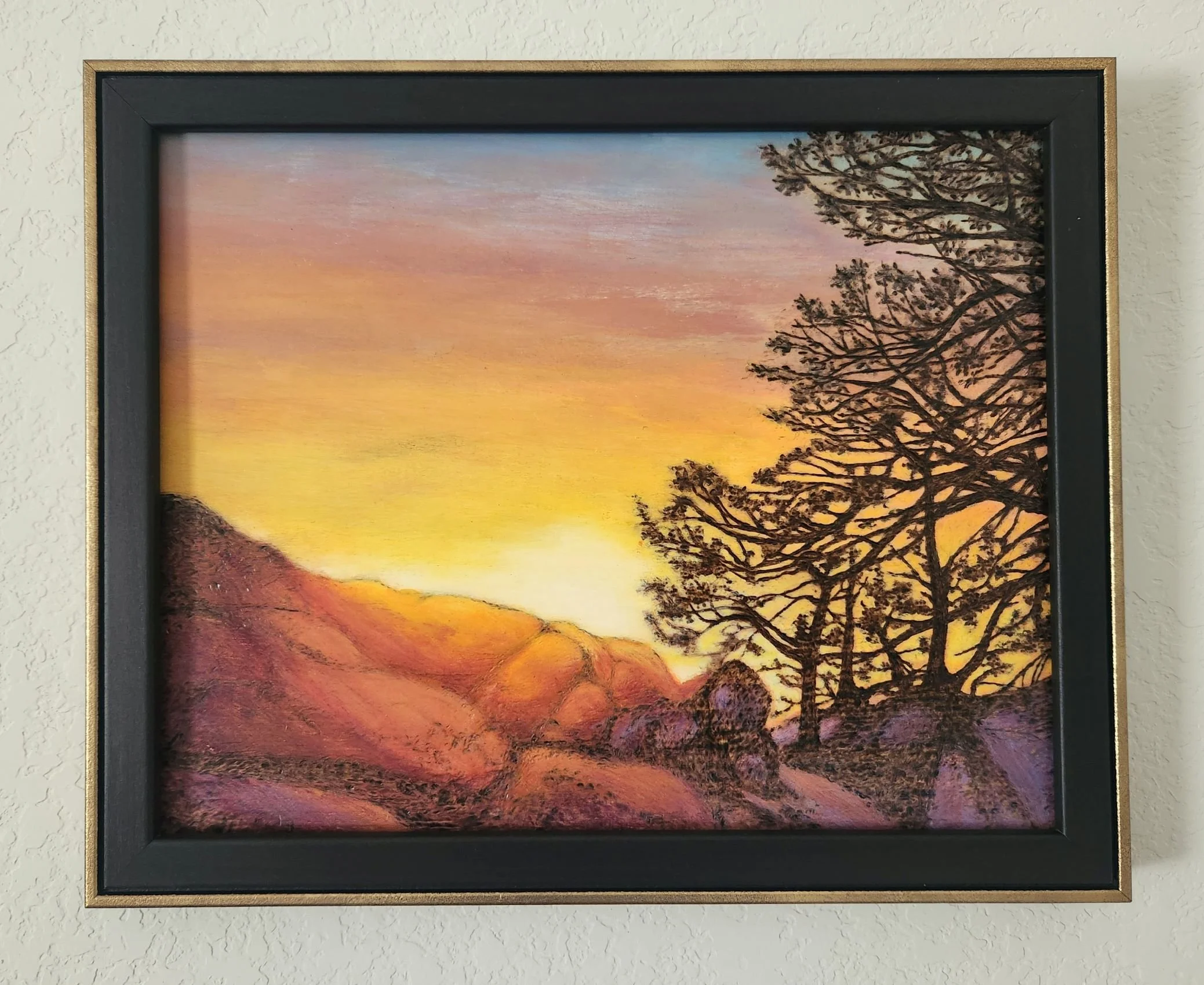 Backyard Sunrise
16"x13" framed
$325.00