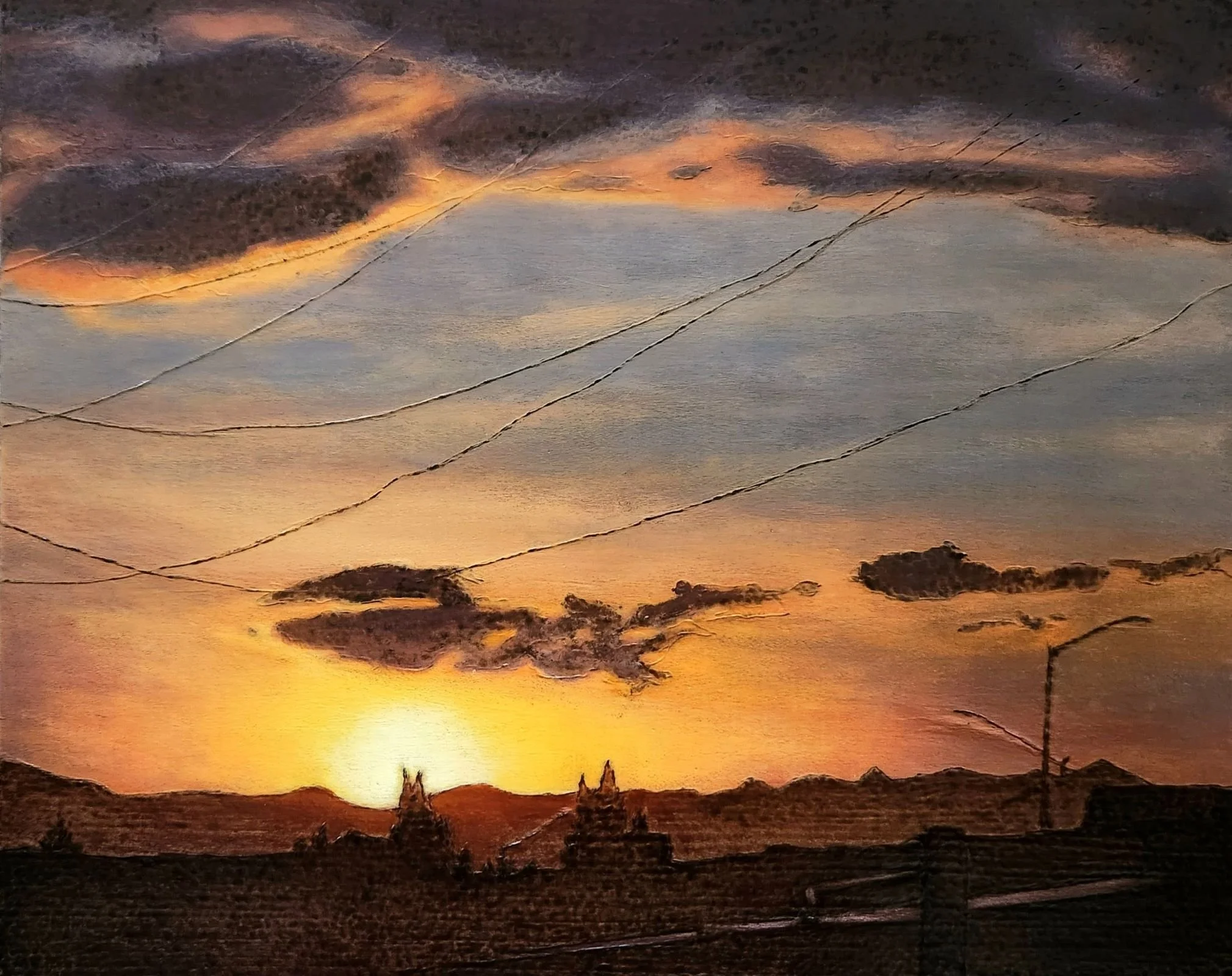 Early June Sunset
(Approx. 17"x14" once framed)
$325.00