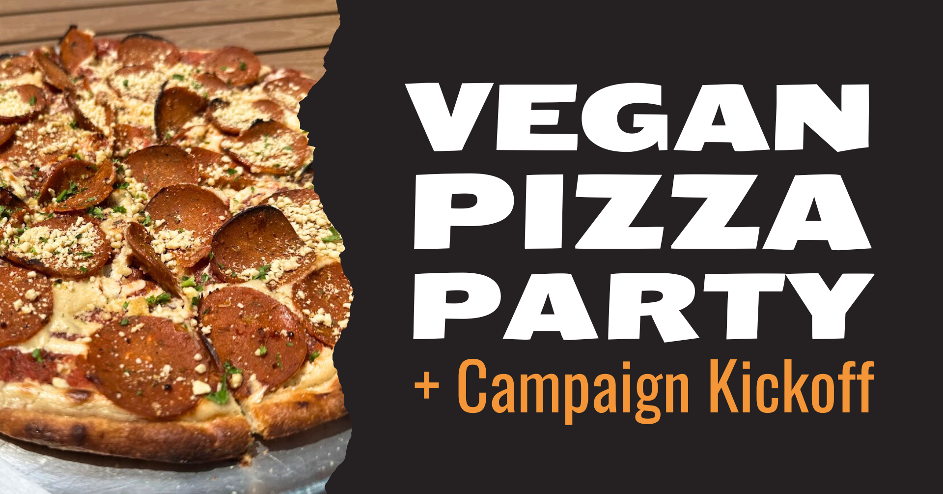 Vegan Pizza Party + Campaign Kickoff @ Seedz Cafe!