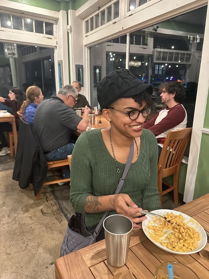 Madhi and other guests having a great time at our vegan meetup at Seedz Cafe near Forest Park in St. Louis, Missouri.jpg