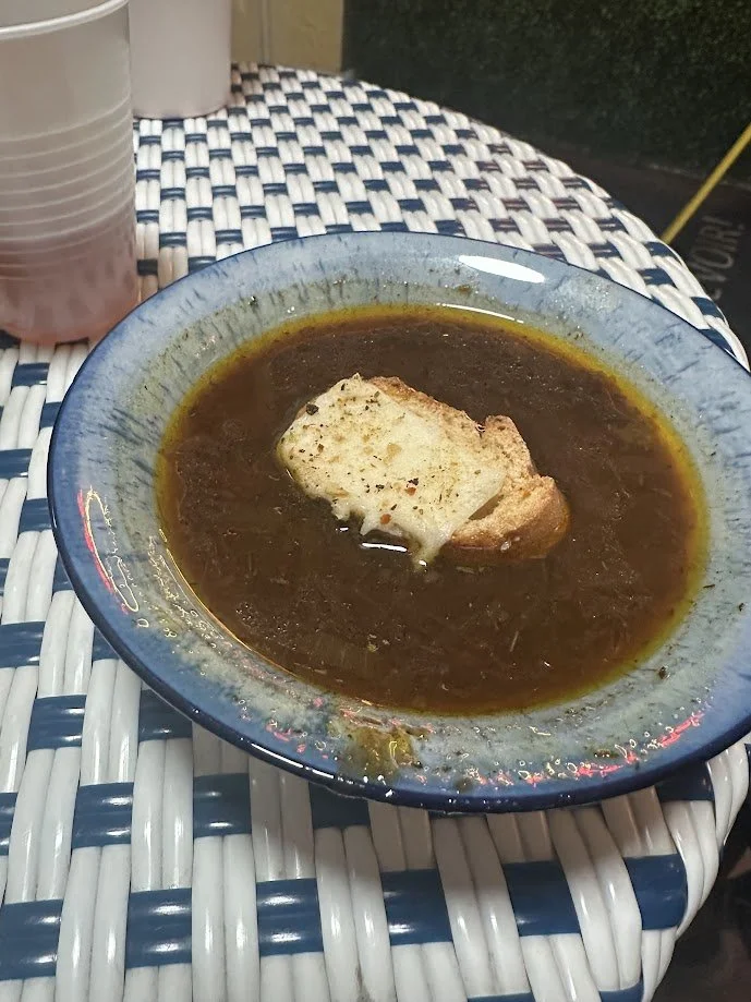 French onion soup at La Vie Vegan Bistro in St. Charles, Missouri.jpg