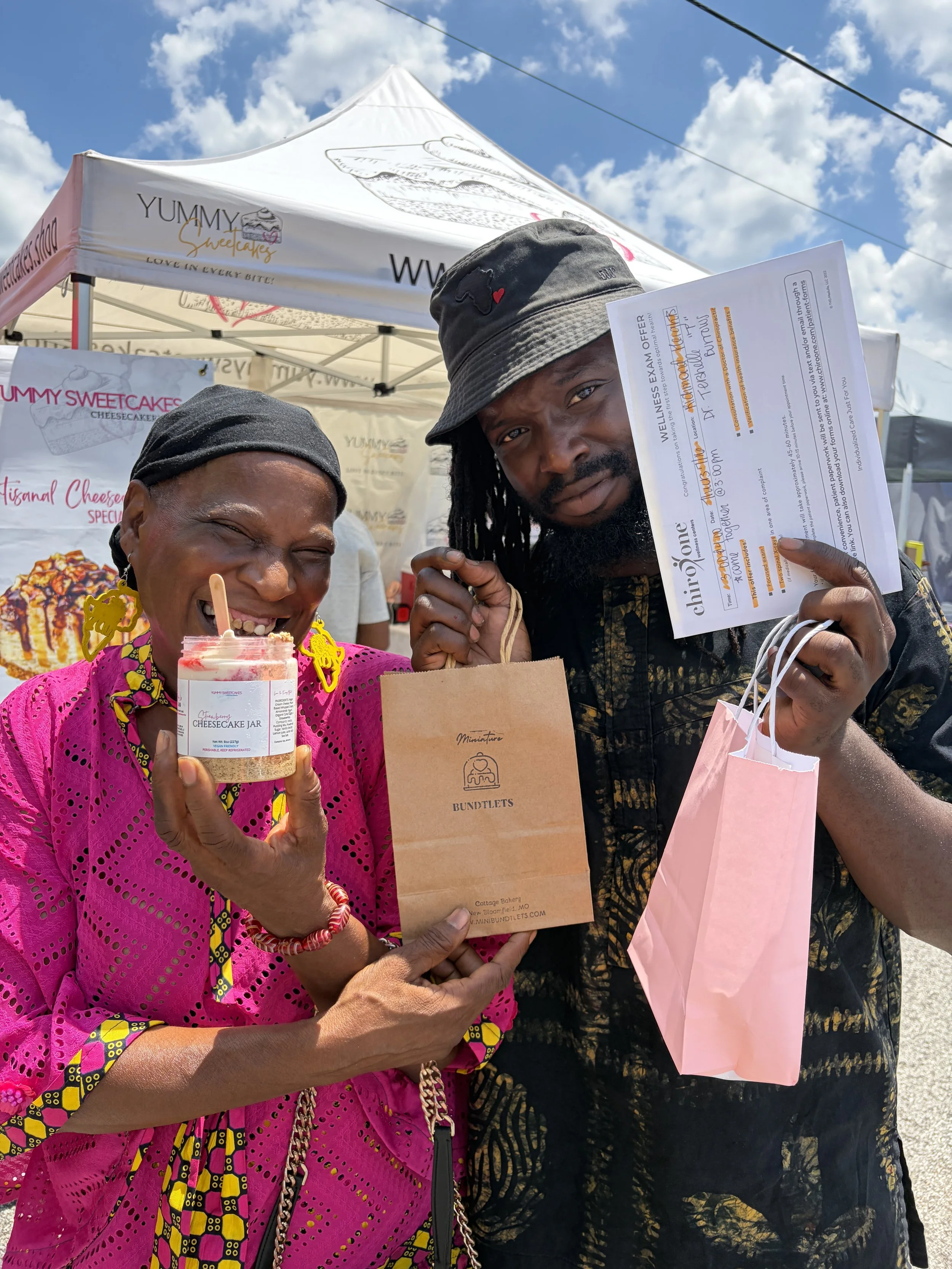 Big Mama smiles for a photo at the Vegan Block Party at Bougie Bites in St. Louis, Missouri.jpg
