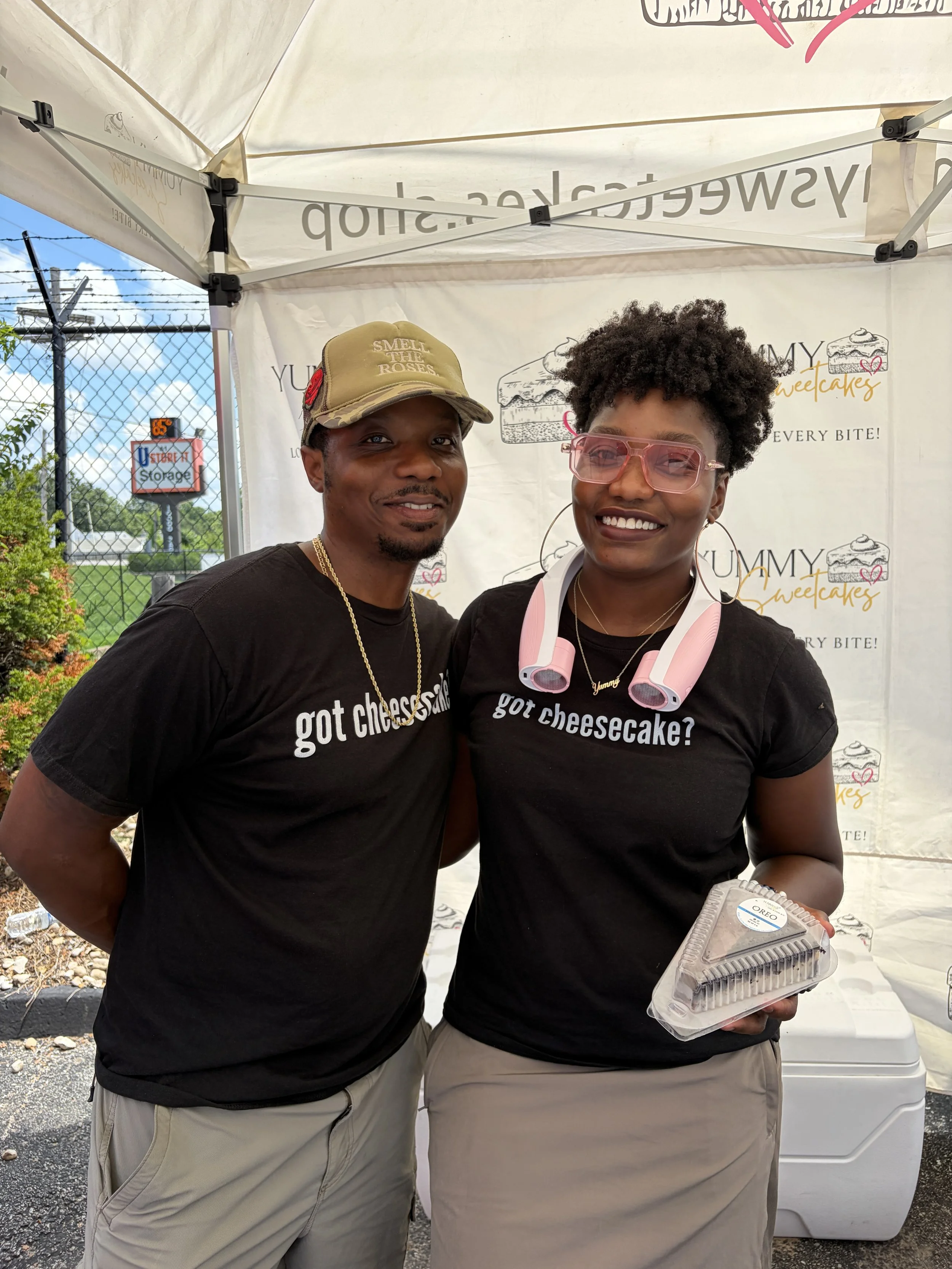 Yummy Sweetcakes employees smile for a photo at a Vegan Block Party at Bougie Bites in St. Louis, Missouri.jpg