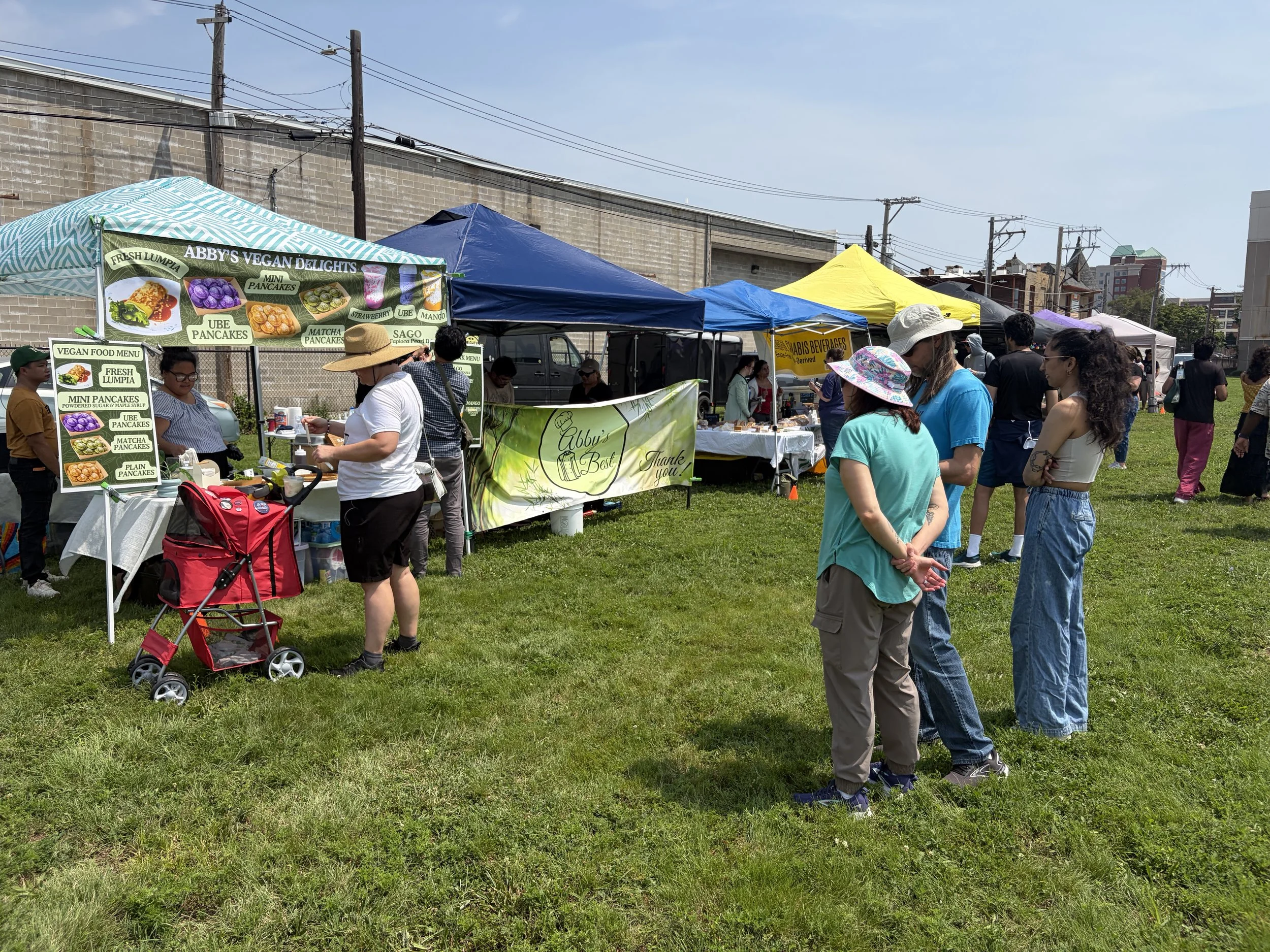 Line of popular vendor, Abby_s Vegan Delights, at STL Vegan Market in St. Louis, Missouri.png