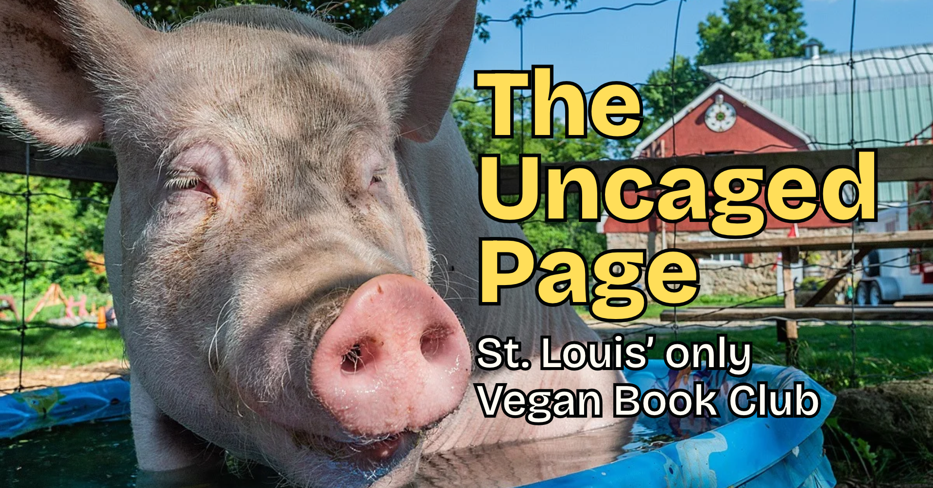 The Uncaged Page, a vegan book club based in St. Louis, Missouri, that meets at Adina's Vegan Cuisine