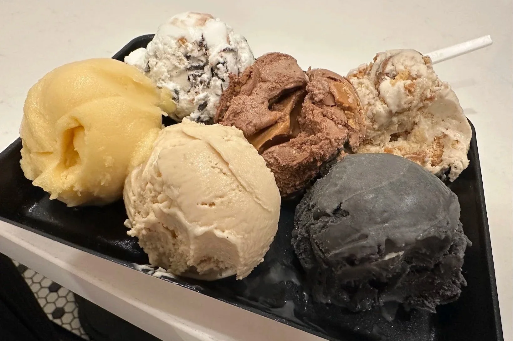 Vegan ice cream from Clementine's Naughty & Nice Ice Cream in the Southampton neighborhood of St. Louis, Missouri