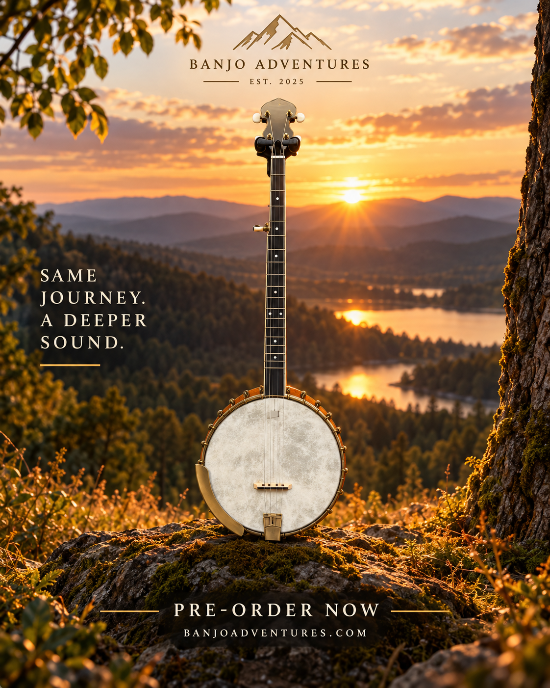 PATHFINDER | Open Back Banjo + Lessons and Journal Package