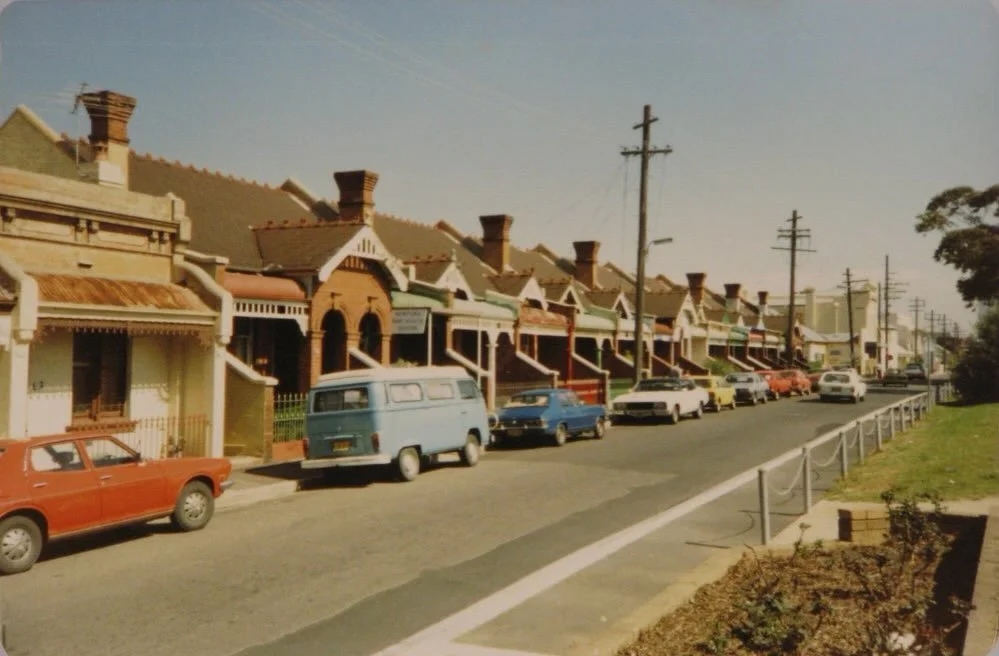 Lennox St Newtown c1982, opposite Camperdown Memorial Rest Park

This is the magic of Newtown: aside from today&rsquo;s modern cars, fresh paintwork, and 3 bins per property, our streetscape is forever frozen in time. That&rsquo;s thanks to the Inner