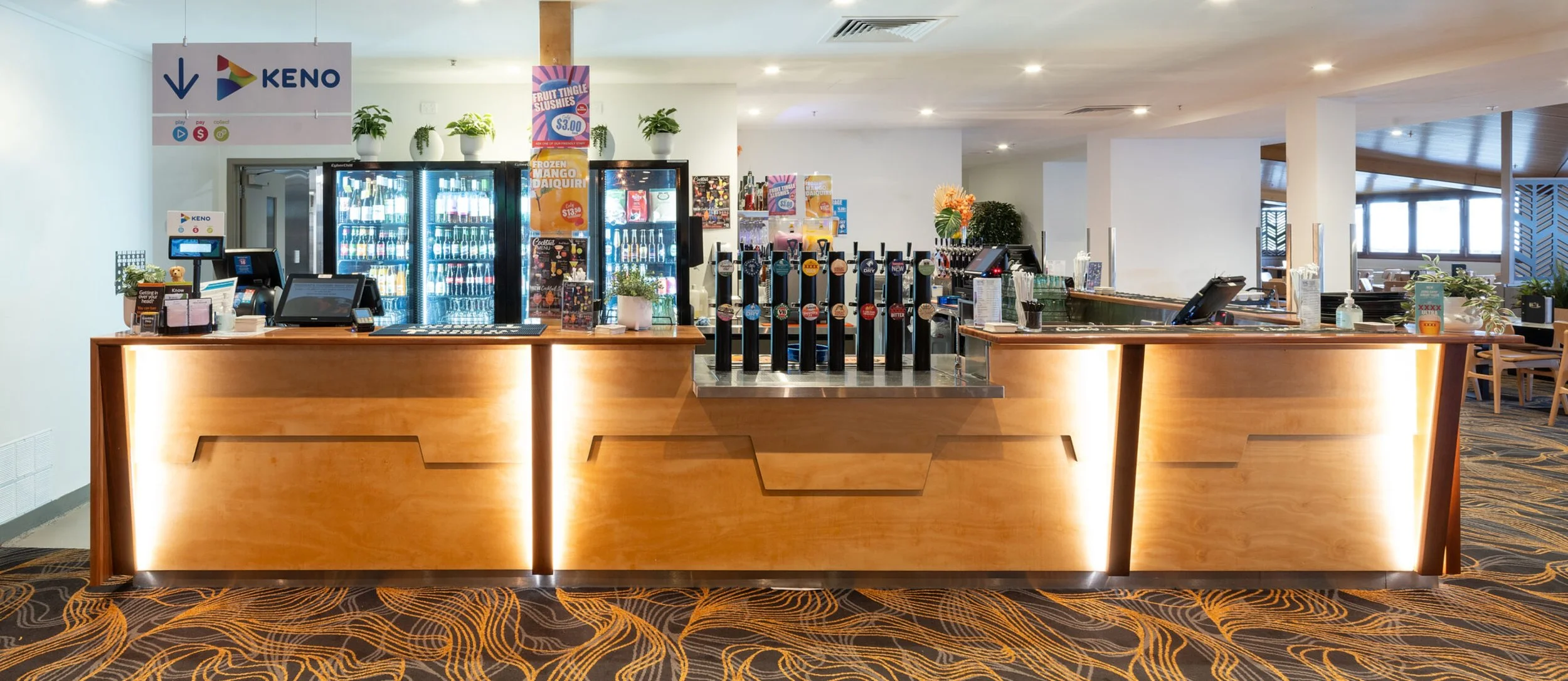 Two OB Plumbing staff working on the Hervey Bay RSL Redevelopment