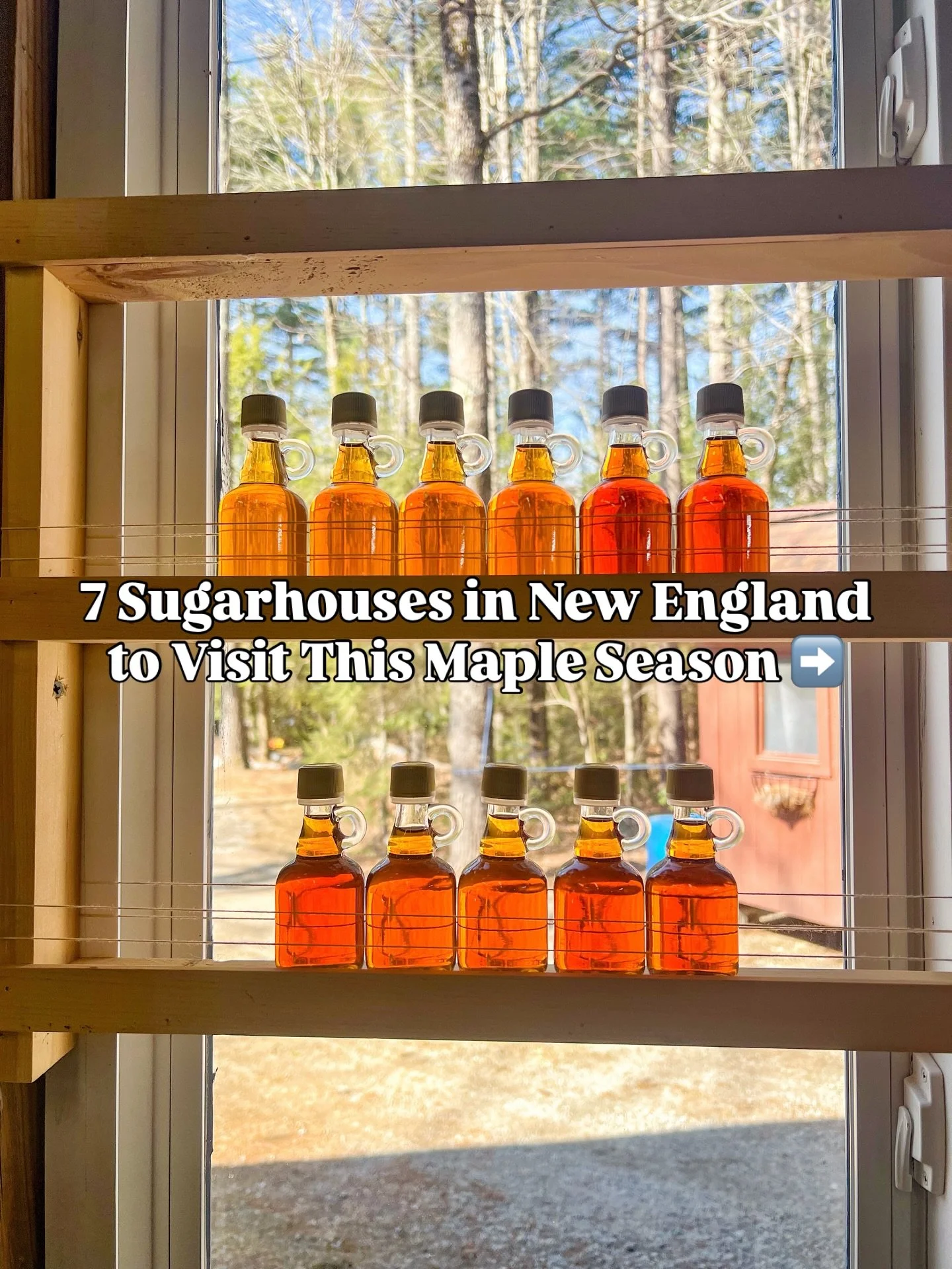 Maple season is here! 🍁

As temps warm and snow starts to melt, sugarhouses across New England are starting to boil the sap they collect from trees into fresh maple syrup.

To celebrate, maple open house weekends will be happening throughout the mon