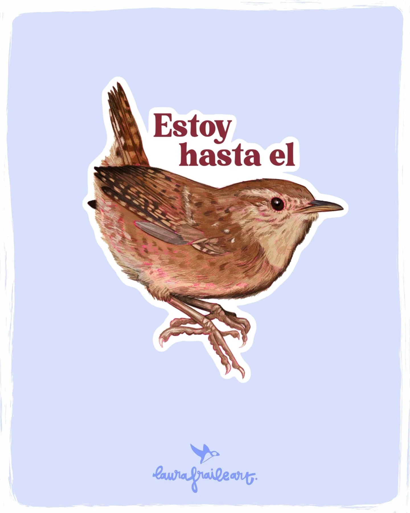 Birders, terminad la frase 🤭 
Tal y como est&aacute; el mundo, no podr&iacute;a haber un mejor sticker para reflejar c&oacute;mo me siento 🤣 Esta semana os ense&ntilde;ar&eacute; todas las pegatinas que estoy haciendo 😏

Gracias @saioa.apfelbaum p