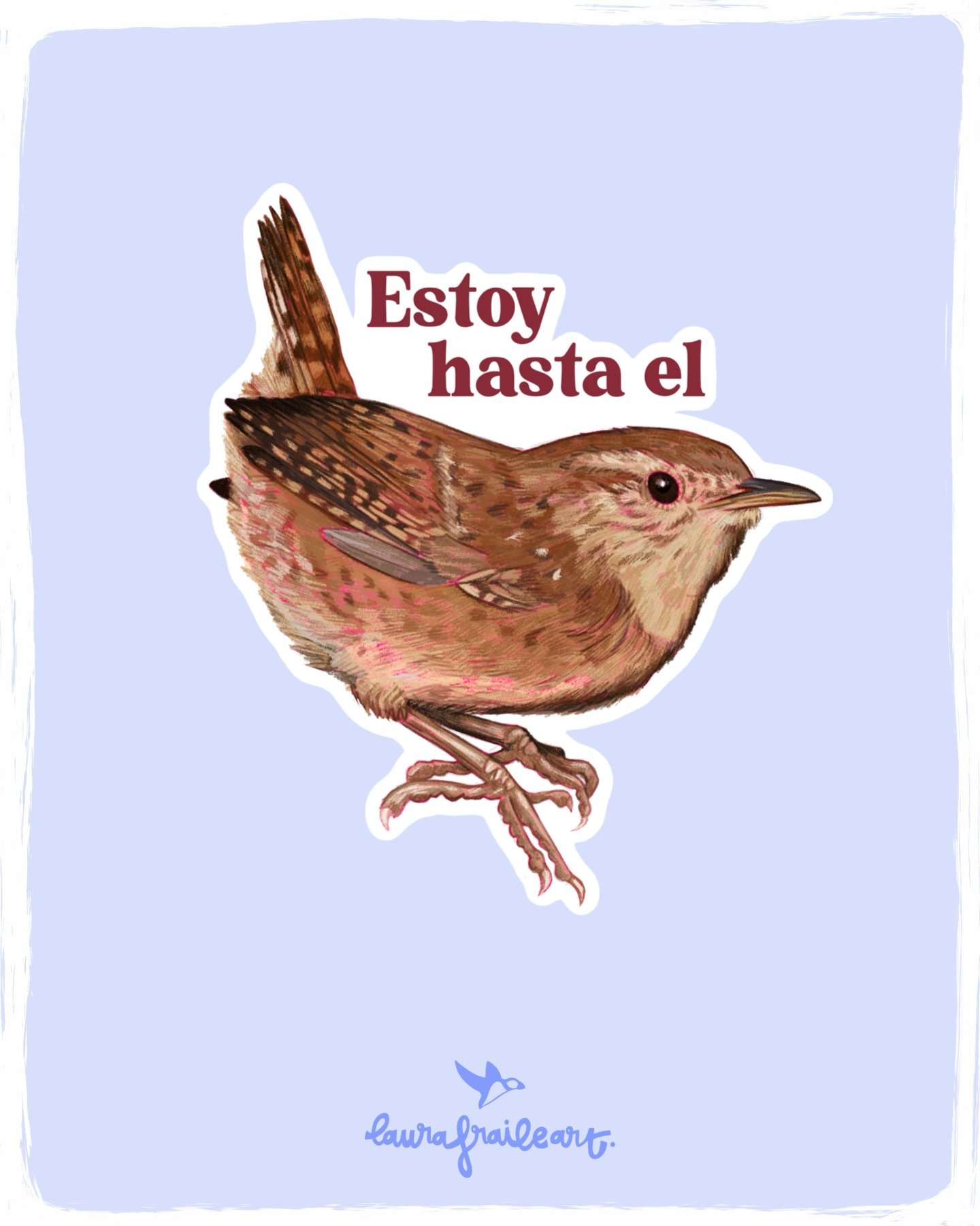 Birders, terminad la frase 🤭 
Tal y como est&aacute; el mundo, no podr&iacute;a haber un mejor sticker para reflejar c&oacute;mo me siento 🤣 Esta semana os ense&ntilde;ar&eacute; todas las pegatinas que estoy haciendo 😏

Gracias @saioa.apfelbaum p