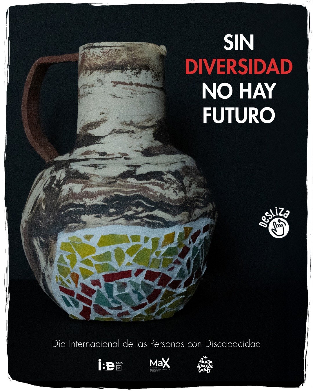 En el D&iacute;a Internacional de las Personas con Discapacidad, comparto una pieza muy especial creada para el Institut de Biologia Evolutiva. Una jarra que quiere rendir homenaje a la diversidad humana, a la accesibilidad y a la importancia de cons