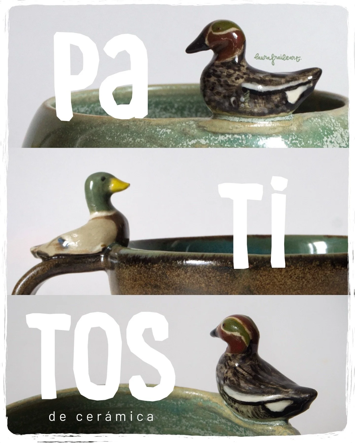 🦆&iexcl;Patitos de cer&aacute;mica! 😍 &iquest;qu&eacute; pato os gustar&iacute;a ver en vuestra taza de desayuno? Yo me quedo con mi cl&aacute;sico collverd, pero quiero escuchar cu&aacute;les son vuestros patos favoritos jajajajajaja🦆🦆🦆🦆🦆🦆

