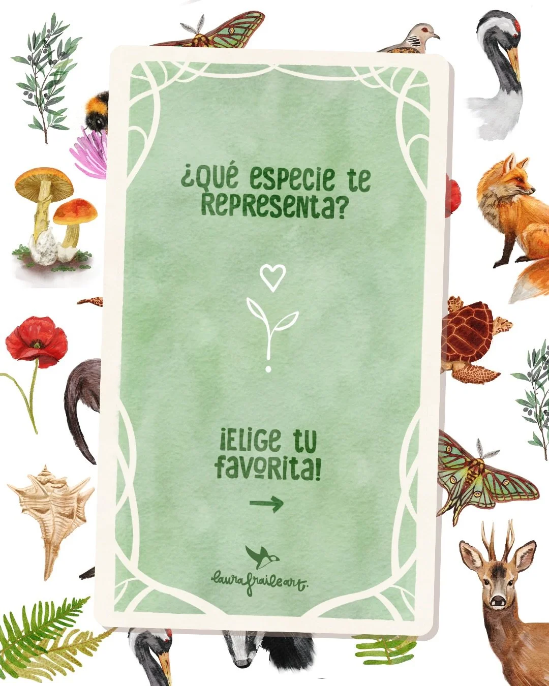 &iquest;Cu&aacute;l de estas especies es tu esp&iacute;ritu animal (o vegetal)? 💫🐿️
🪐El pasado diciembre le regal&eacute; a mis compa&ntilde;eras de comunicaci&oacute;n del @creaf_ecologia unas cartas estilo &ldquo;tarot&rdquo; con las especies qu