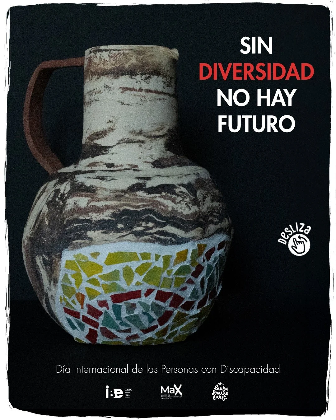 En el D&iacute;a Internacional de las Personas con Discapacidad, comparto una pieza muy especial creada para el Institut de Biologia Evolutiva. Una jarra que quiere rendir homenaje a la diversidad humana, a la accesibilidad y a la importancia de cons