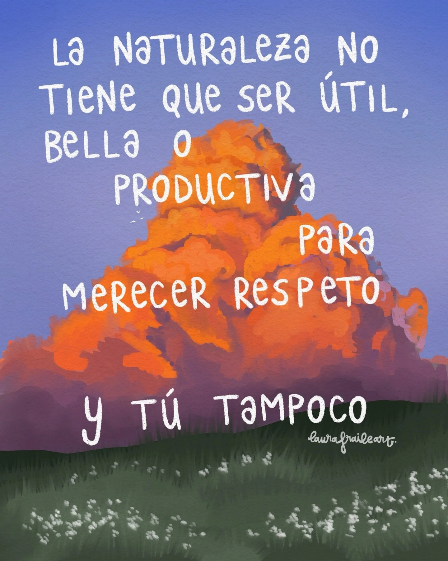 Y eso no significa que no podamos apreciar la belleza, la utilidad y todo lo que nos da la naturaleza. Simplemente, su valor va m&aacute;s all&aacute; de lo que nosotros podemos estimar. Y con las personas, creo yo, pasa lo mismo❤️&zwj;🩹

#naturalez
