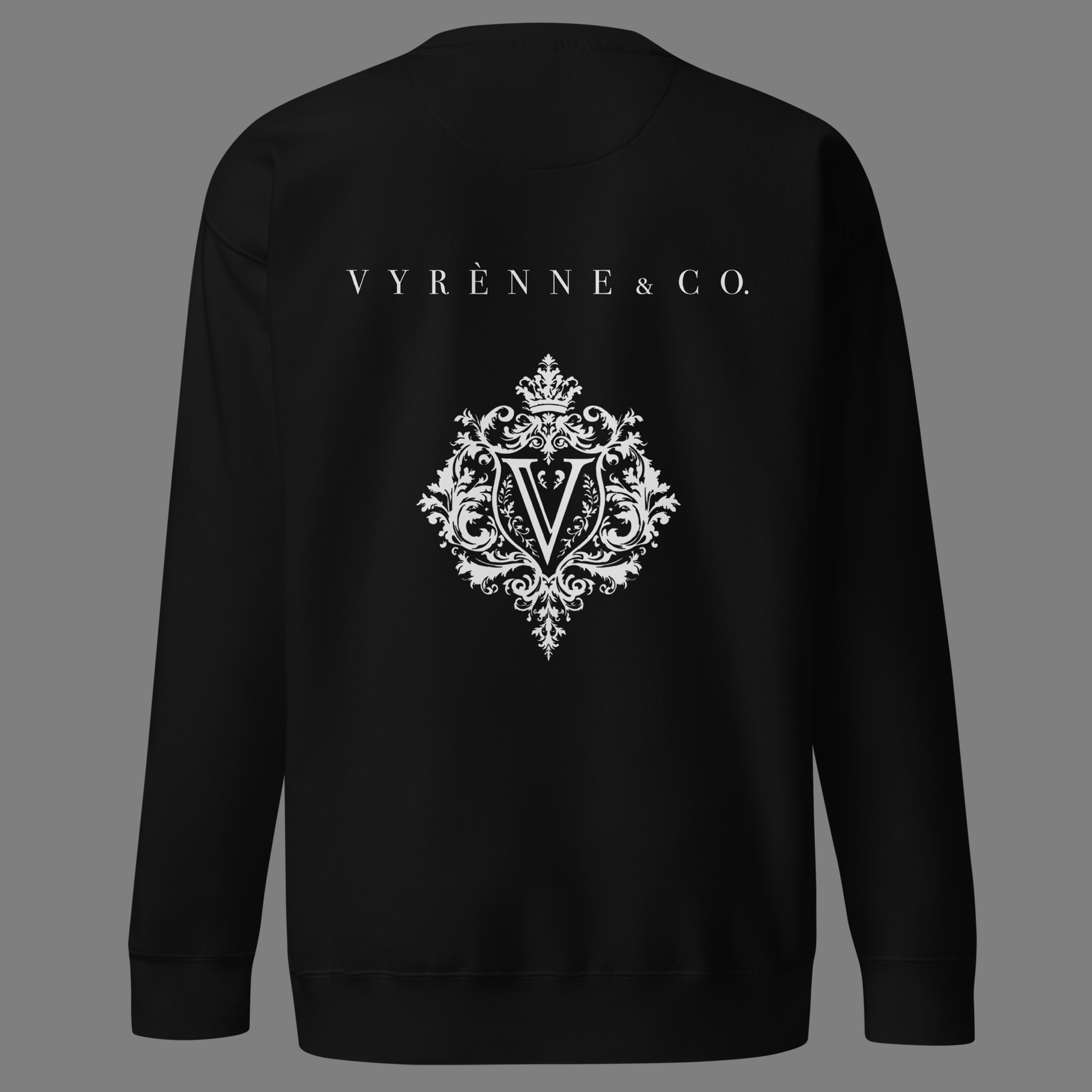 vyrenne & co sweatshirt black back.png
