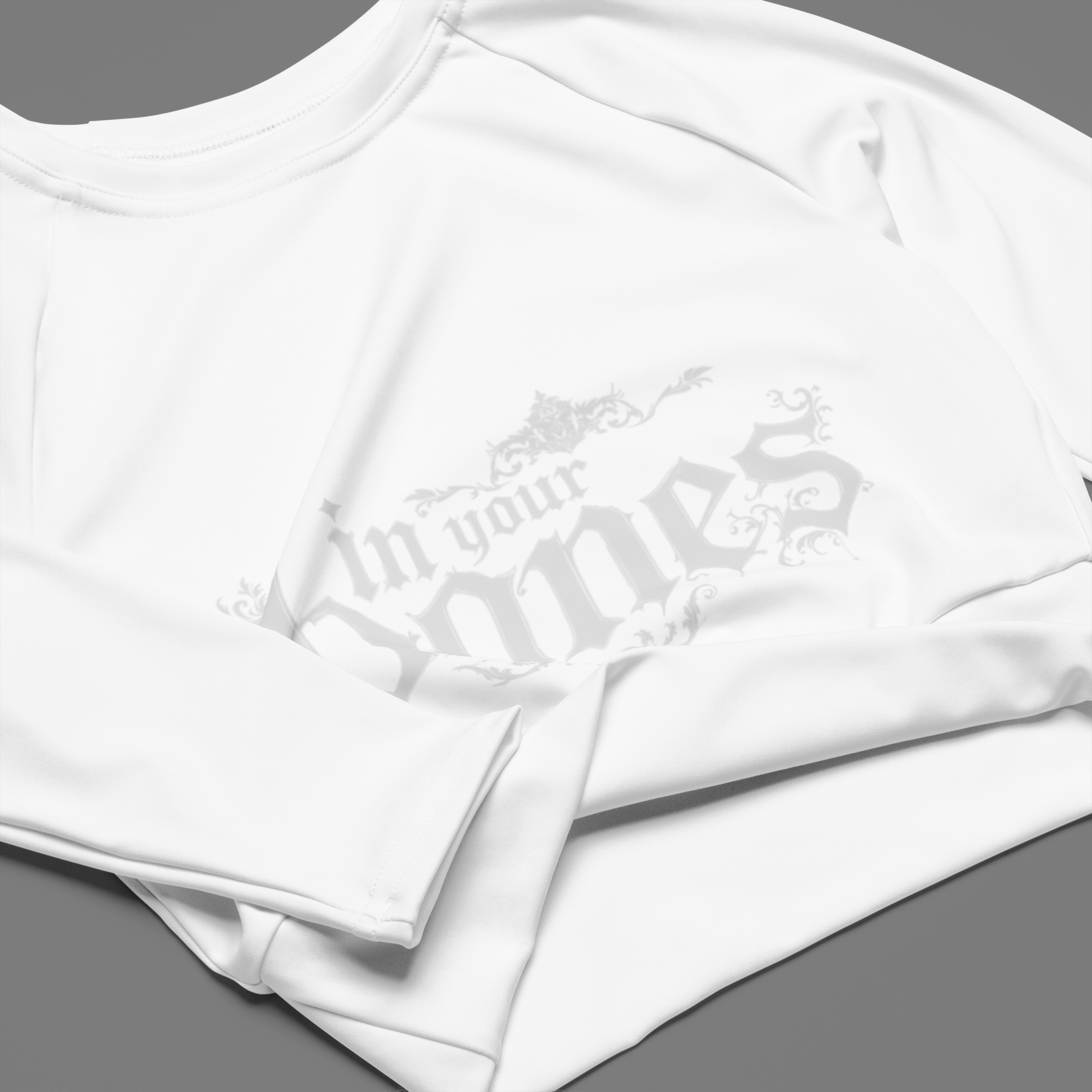 in yovr bones  — long sleeve crop top