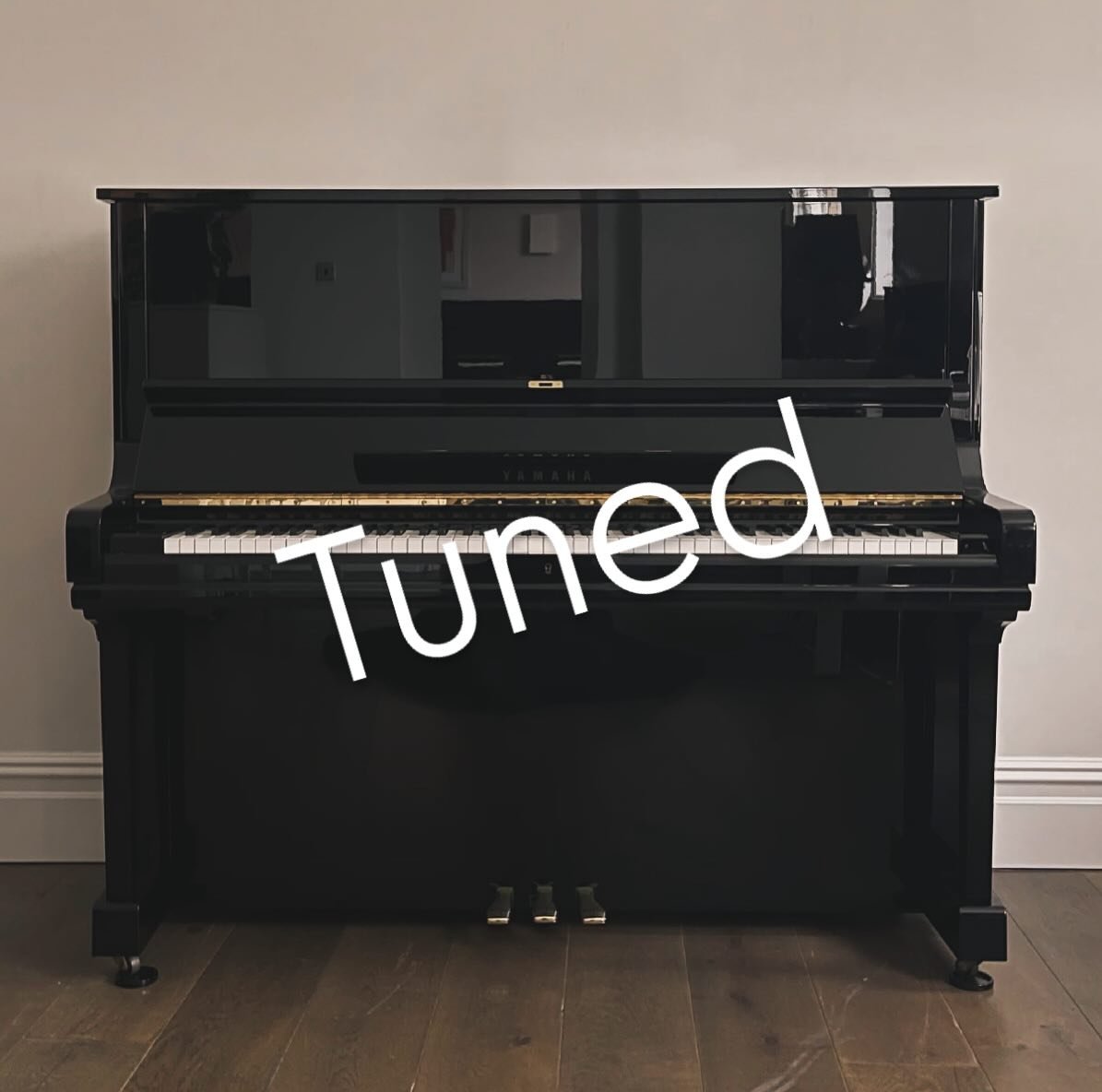 I tuned a Yamaha U3 yesterday! Not a bad piano. Yamaha is known for its brighter tone.

The U3 is a full upright model which allows for a more powerful bass resonance compared to shorter uprights.

The 2nd photo shows the inharmonicity curve I used, 