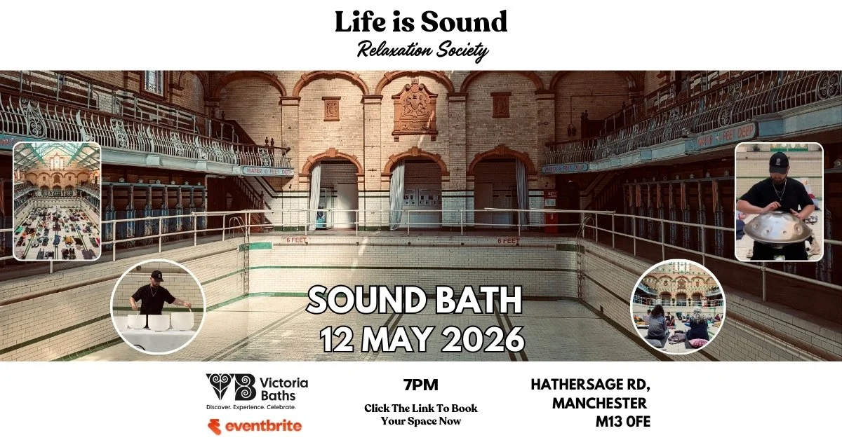 May 12th Sound Bath at Victoria Baths with Life Is Sound