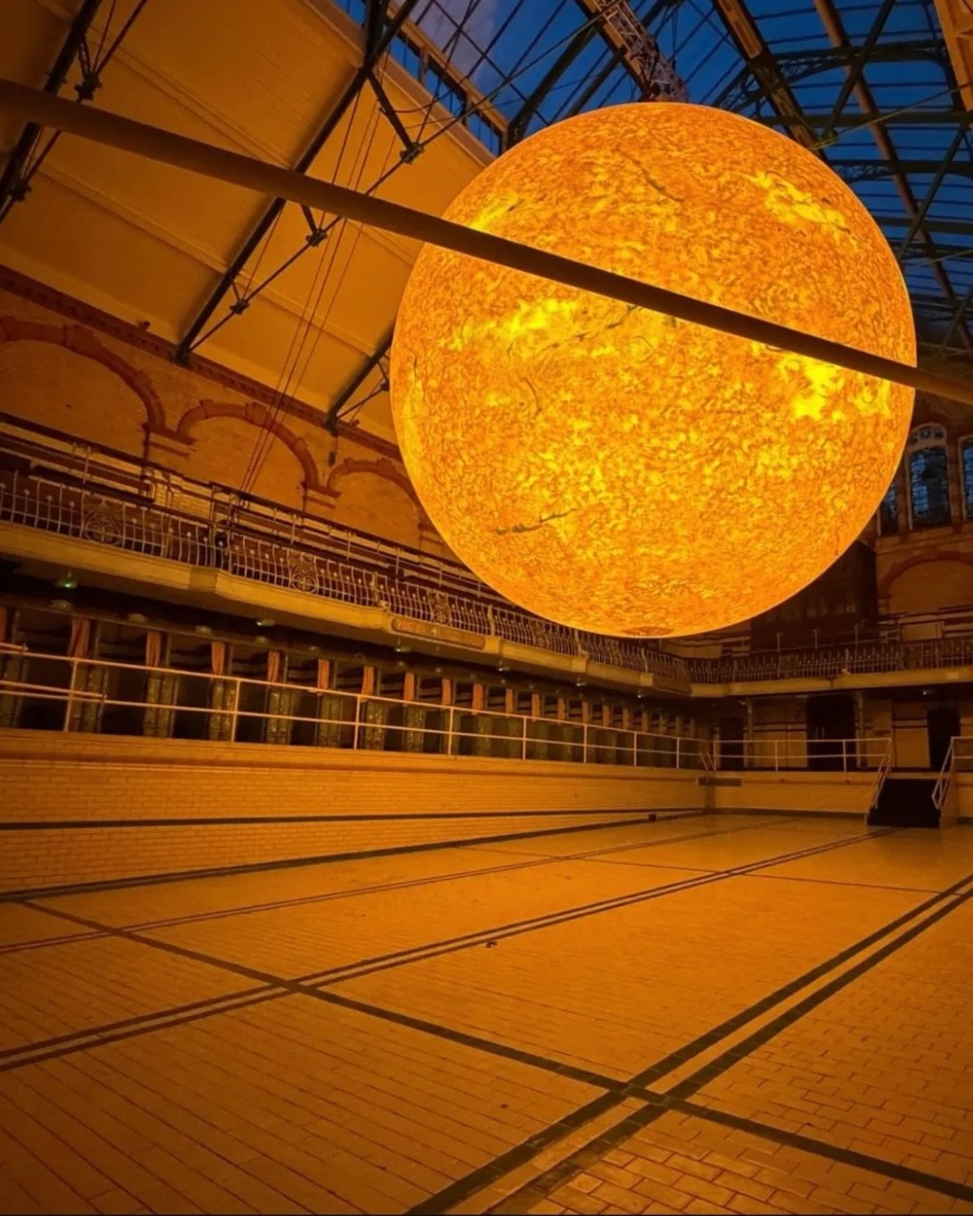 Helios @victoriabaths is now open 😍

Now I can see images and videos of people sharing what this looks like, I am so excited to bring Life Is Sound to the baths underneath this piece of wonder by @lukejerramartist 

First date is sold out, second da