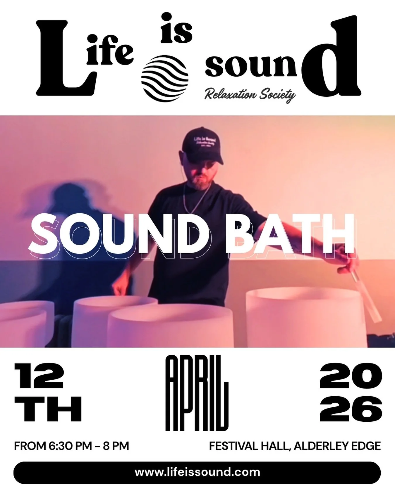 We&rsquo;re returning to @aefestivalhall in Alderley Edge on Sunday 12th April at 6:30pm after such a beautiful first session there.

So many of you asked if we&rsquo;d be back, and the answer is yes.

If you joined us last time, you&rsquo;ll already