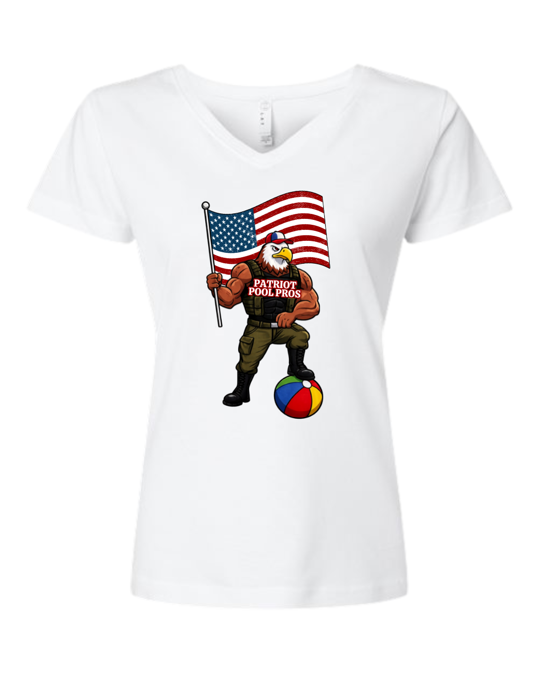 Women's Patriotic V-Neck Shirt