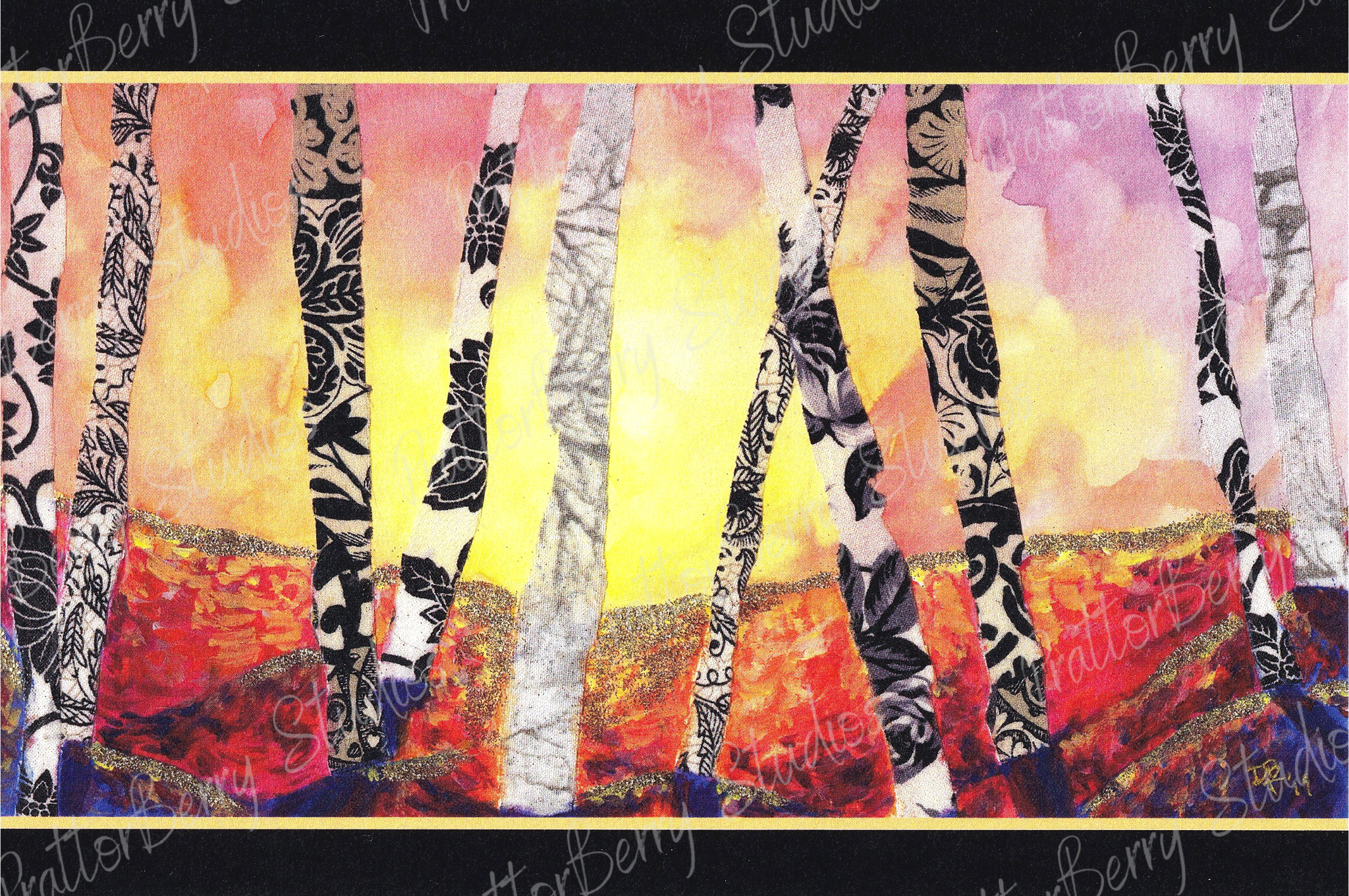 "Birches" - Postcard Pack