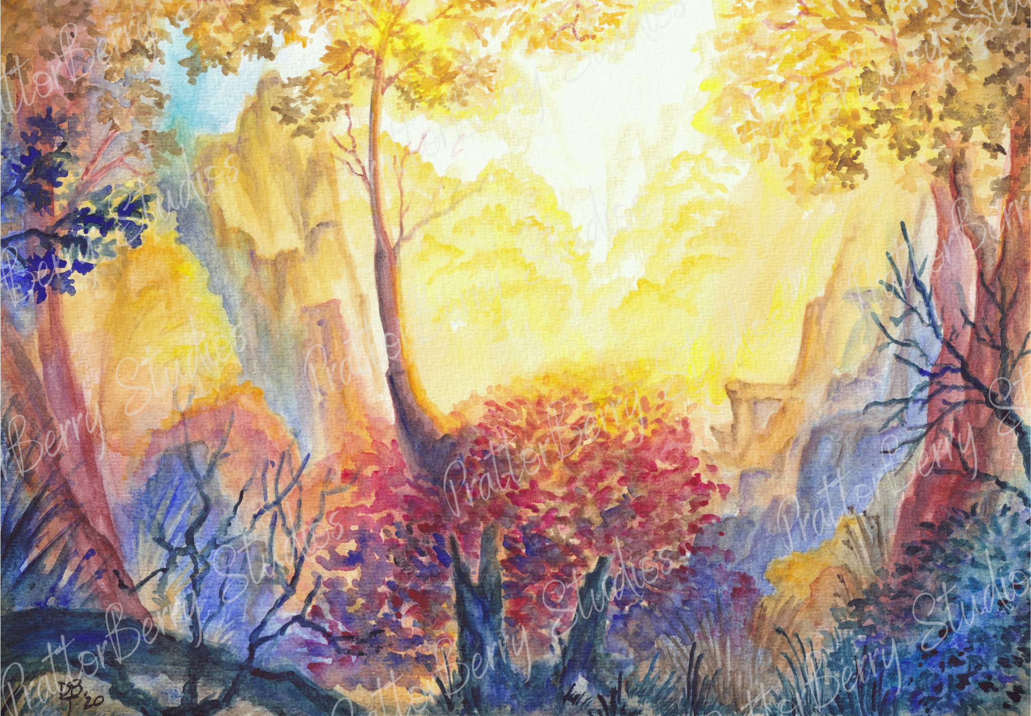 "Golden Canyon" - Postcard Pack