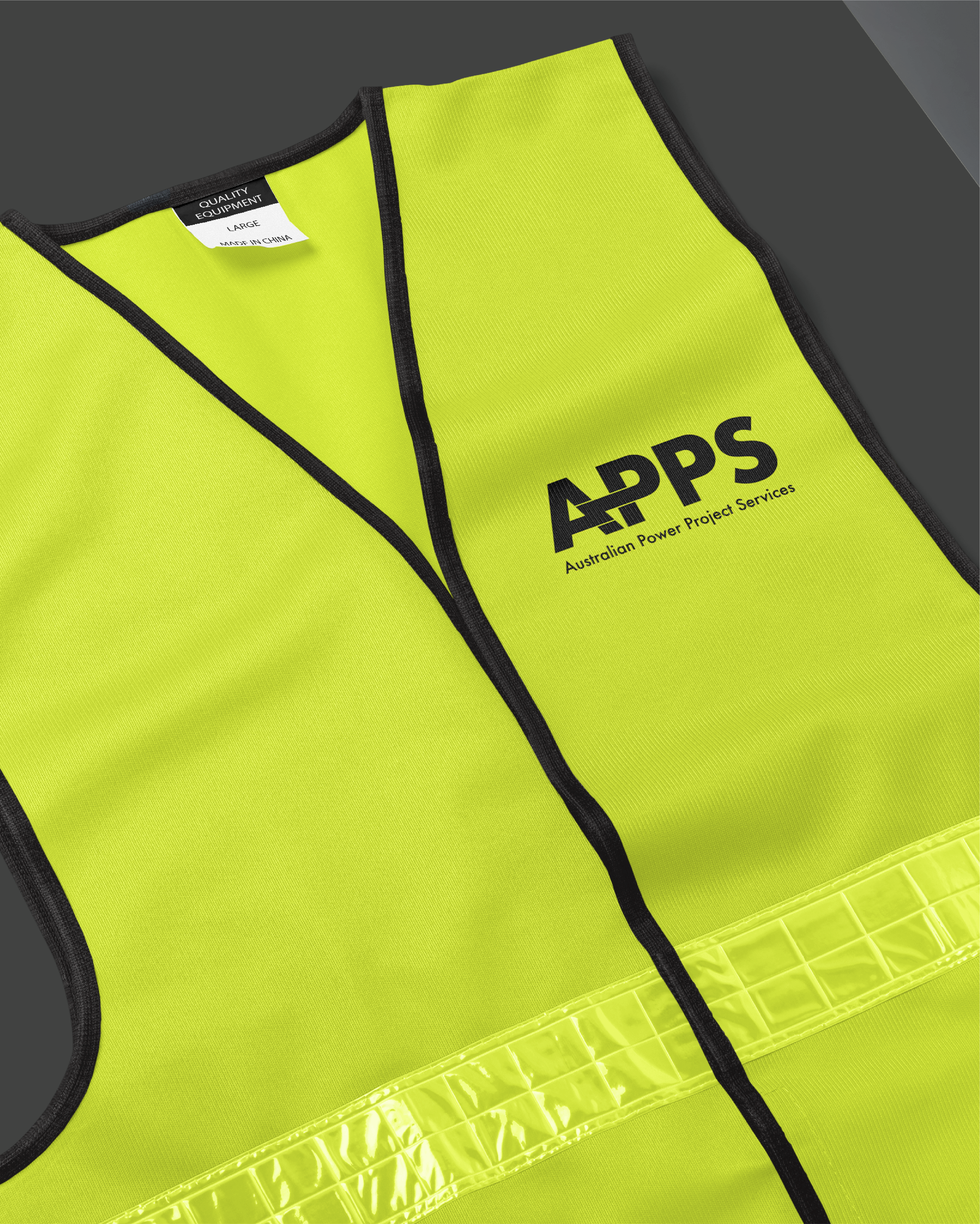 Image of a branded high visibility vest