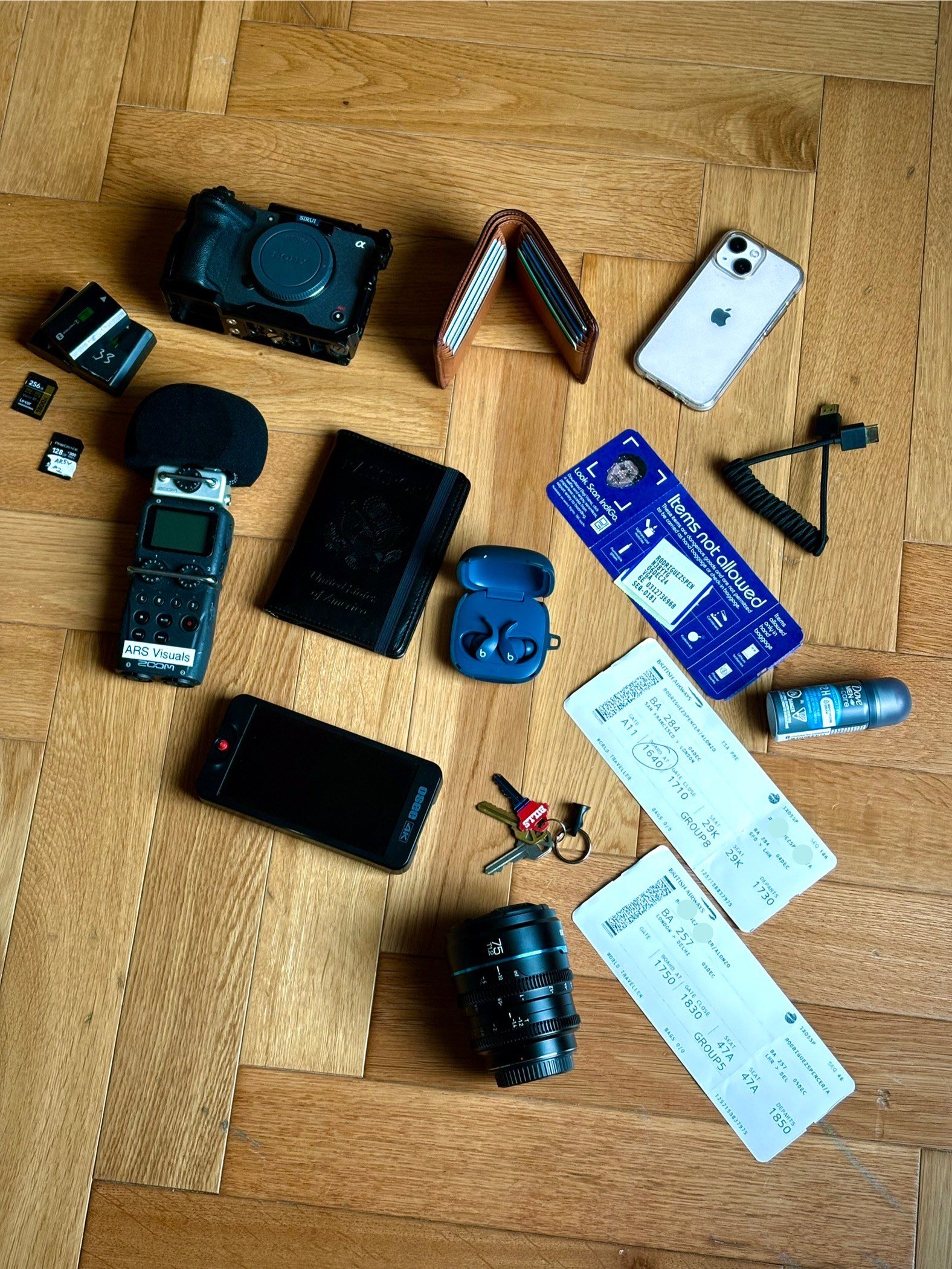 Items both used and acquired during a work trip to Vijiwada, India. Tasked on filming for a documentary highlighting a university for girls that are changing their lives for the better.