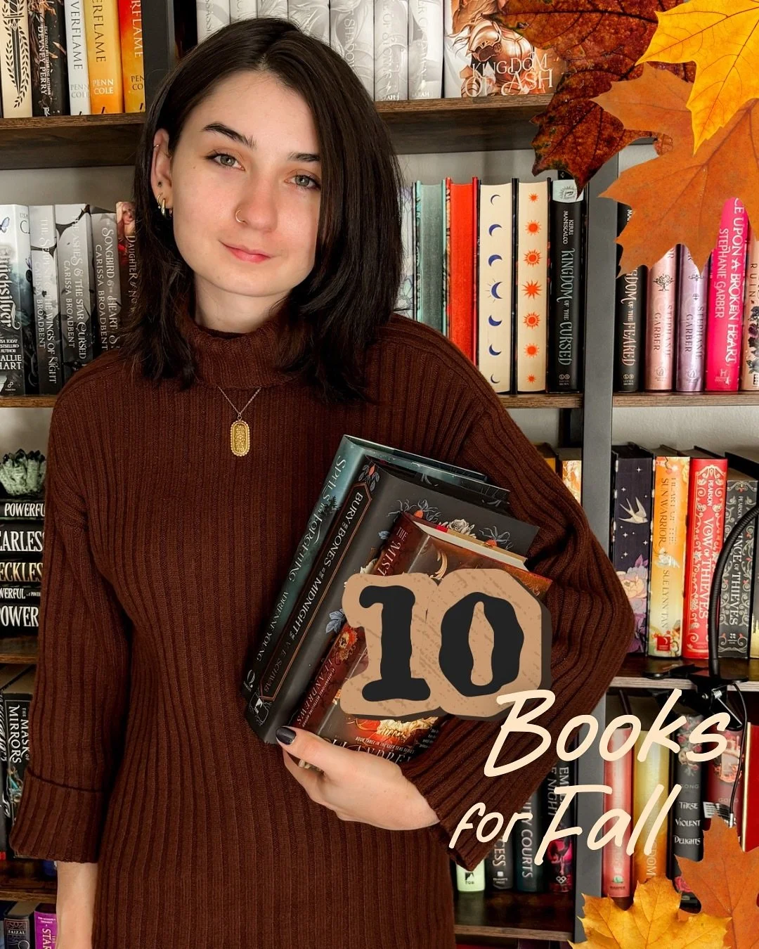 10 Books for Fall 🍂
This year was the first time I really curated my tbr for the season. I got to branch out and read more mystery vibes. Here are some of my recs for all types of fall fantasy readers. 

The Near Witch 
A Darler Shade of Magic 
Burr