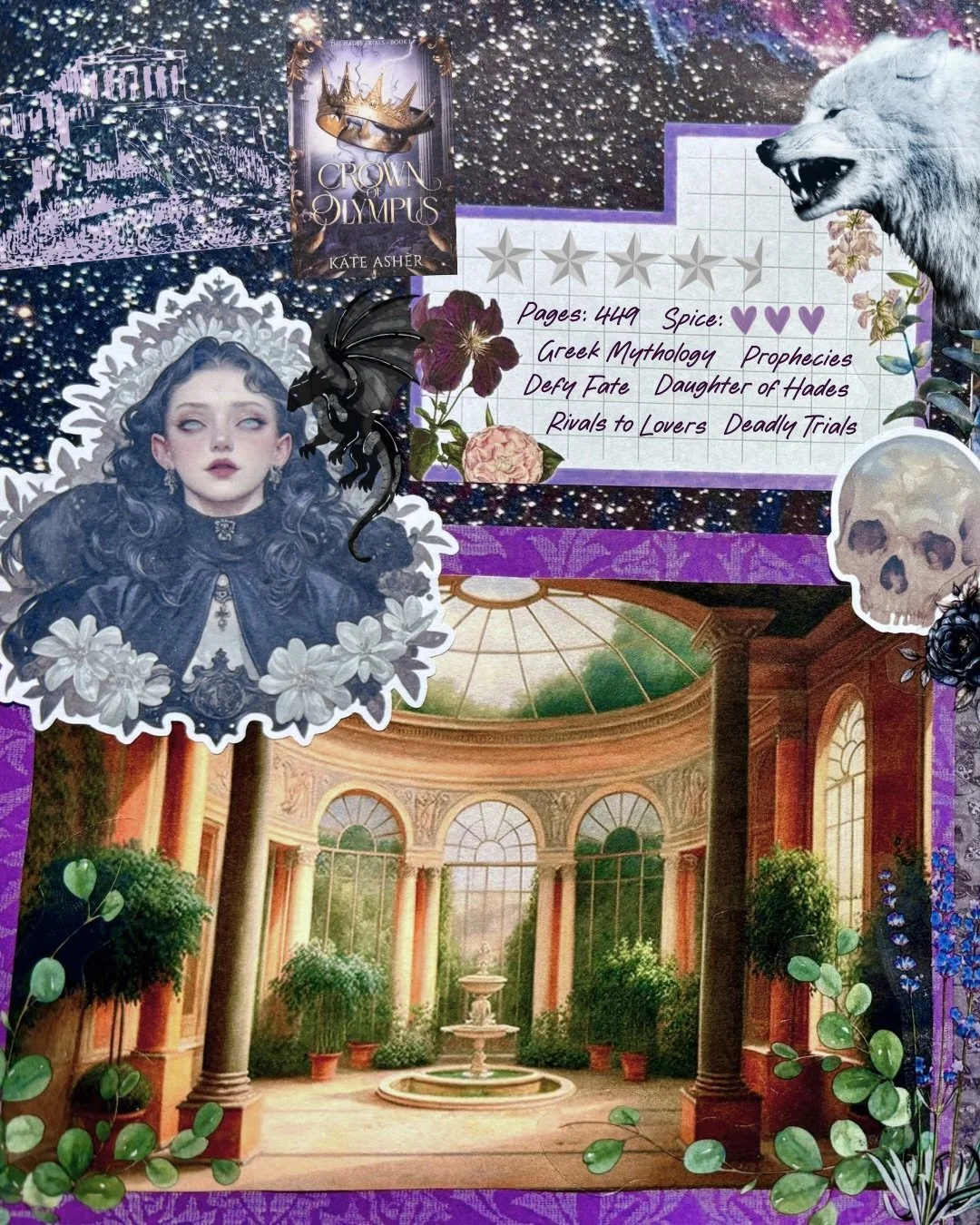 𝑪𝒓𝒐𝒘𝒏 𝒐𝒇 𝑶𝒍𝒚𝒎𝒑𝒖𝒔 𝑩𝒐𝒐𝒌 𝑹𝒆𝒗𝒊𝒆𝒘 🏛️
I devoured this story and re-fell in love with mythology based fantasies. It&rsquo;s the perfect balance of spice, feels, and plot. 

Nyssa&rsquo;s been ruling the underworld after her mothers 