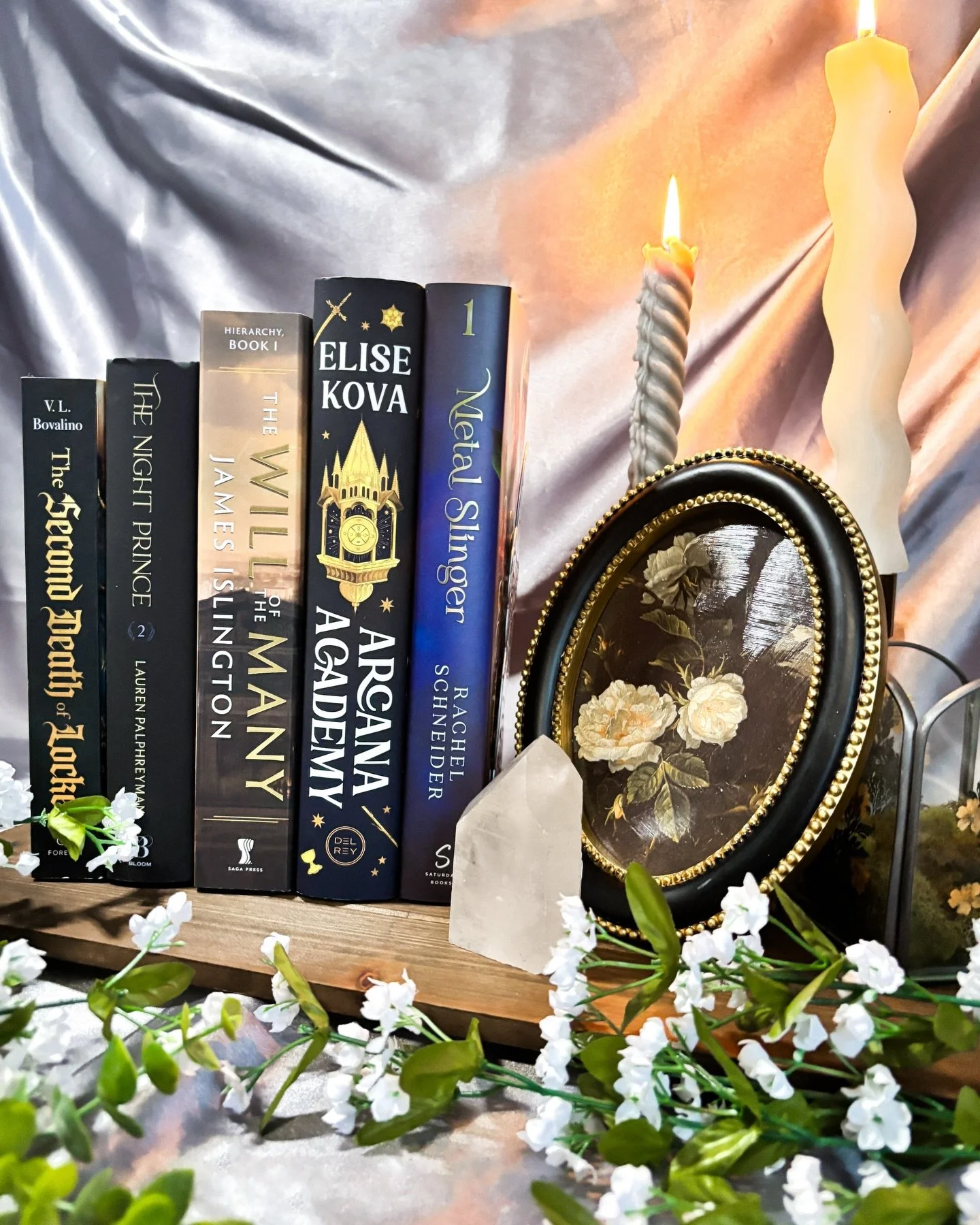 𝑩𝑶𝑶𝑲 𝑯𝑨𝑼𝑳: I did a classic. Finished errands by a Barnes &amp; Noble. How could I not make a quick stop? 🤭
✦ The Second Death of Locke - lady knight, say less. 
✦ The Night Prince - I&rsquo;ve been waiting for this new release. I don&rsquo;t