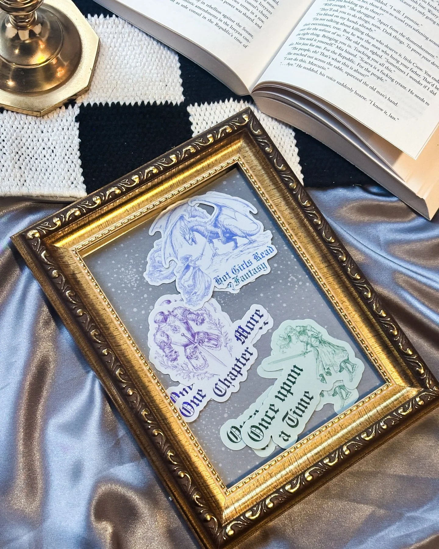 These vintage-style fantasy stickers have been flying off my table, and I finally added them to the shop 💜✨

Fantasy readers, go take a peek. Shop linked on my page!

#bookishmerch #fantasyaesthetic #fantasybooklover #smallshoplove #readersofinsta