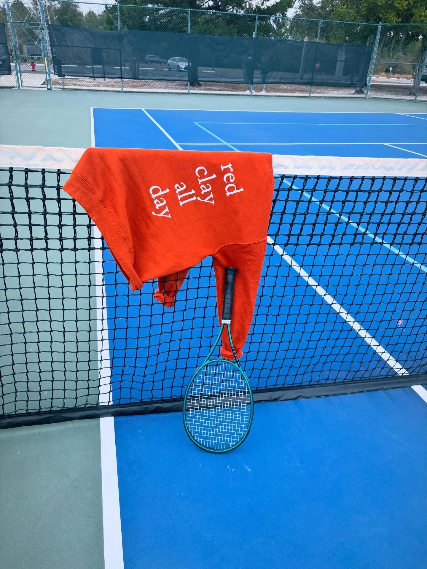 When red clay season isn&rsquo;t available, hard will do. 

Soon👀👀👀