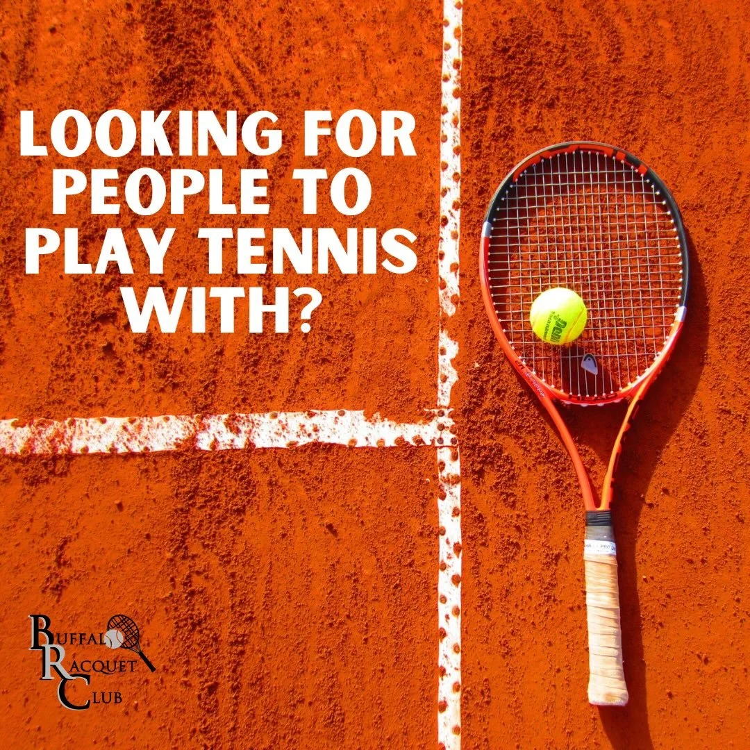 Haaaave you heard of the Buffalo Racquet Club!? 

We are arguably Buffalo&rsquo;s most approachable, welcoming, and active tennis community. Unlike other clubs, you&rsquo;re not just in and out with your already existing tennis buds- we are a communi
