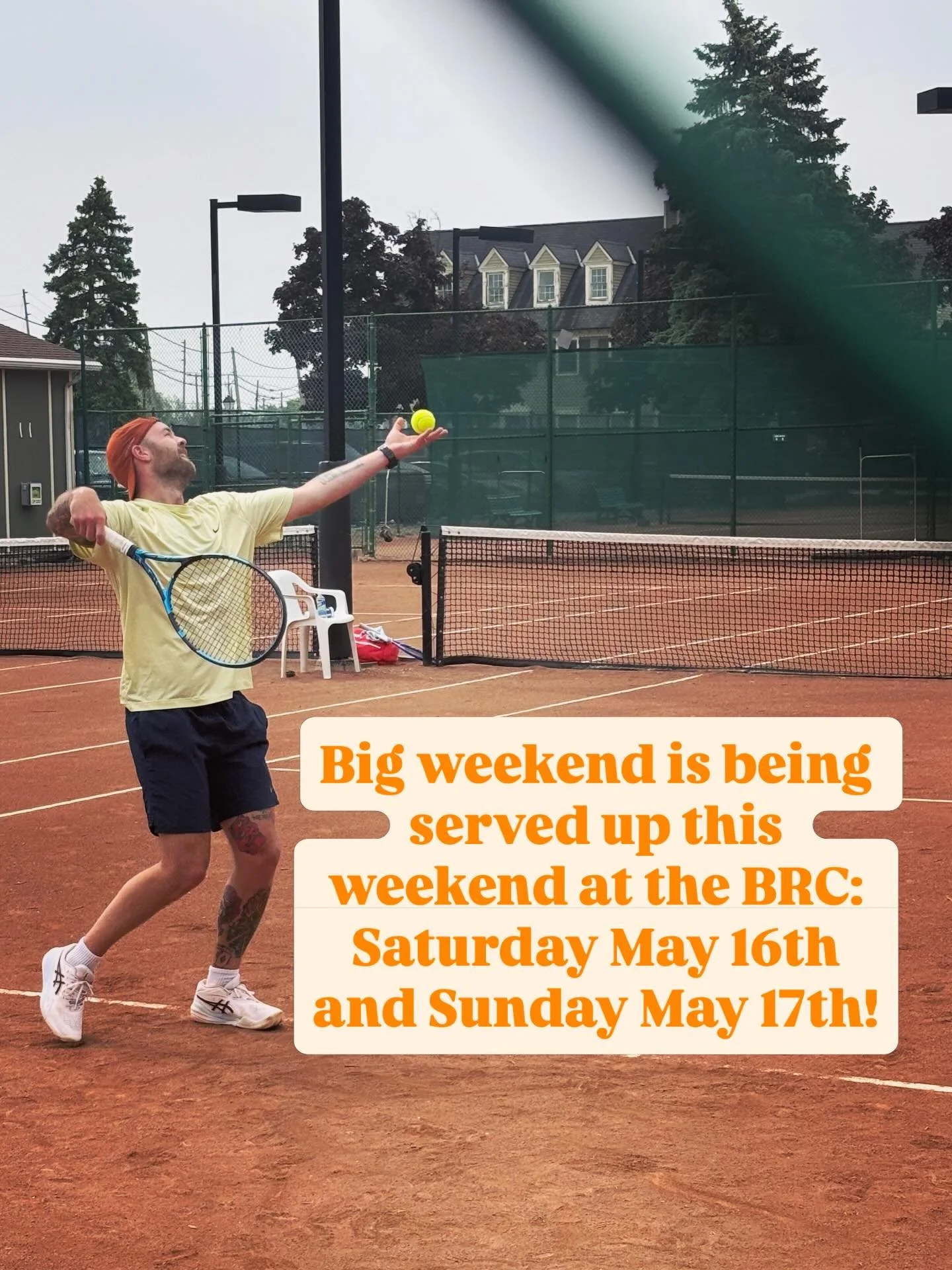 The club will be active all weekend with major court work finally possible with dryer conditions on Saturday and Sunday, as well as our open house and Italian open viewing party on Sunday May 17th!

Come check out the club, meet other members, buy so