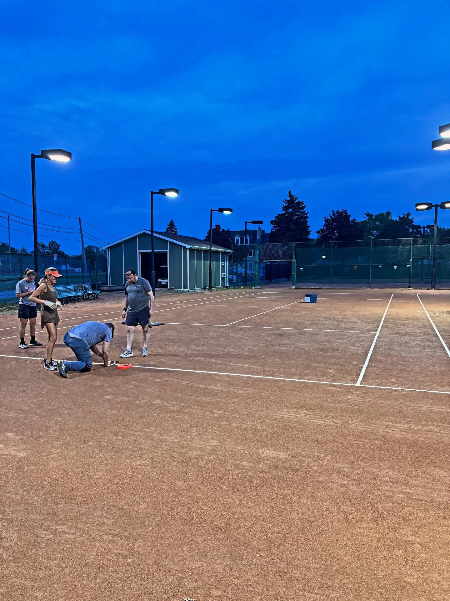 One down. 5 to go. Absolute champion volunteers tonight, finishing one court in just over 4 hours. Elite. We love you ❤️🔥